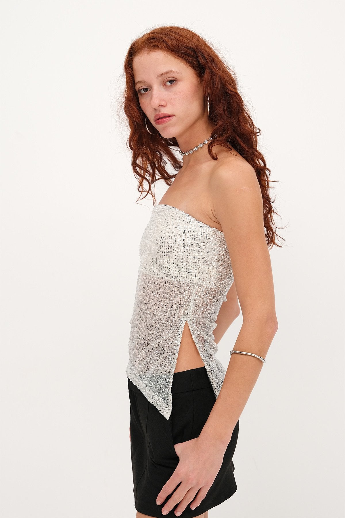 Grey_Strapless-Sequin-Blouse-addax