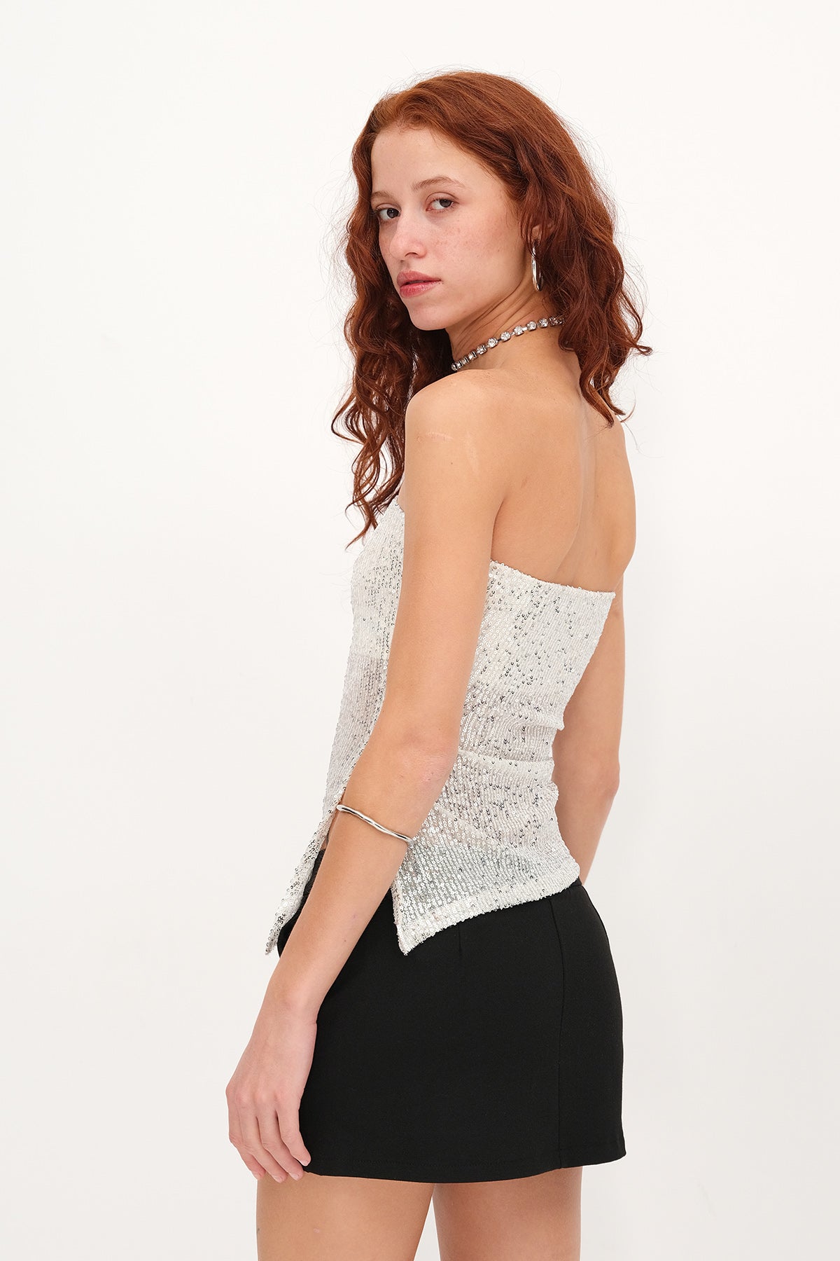 Grey_Strapless-Sequin-Blouse-addax