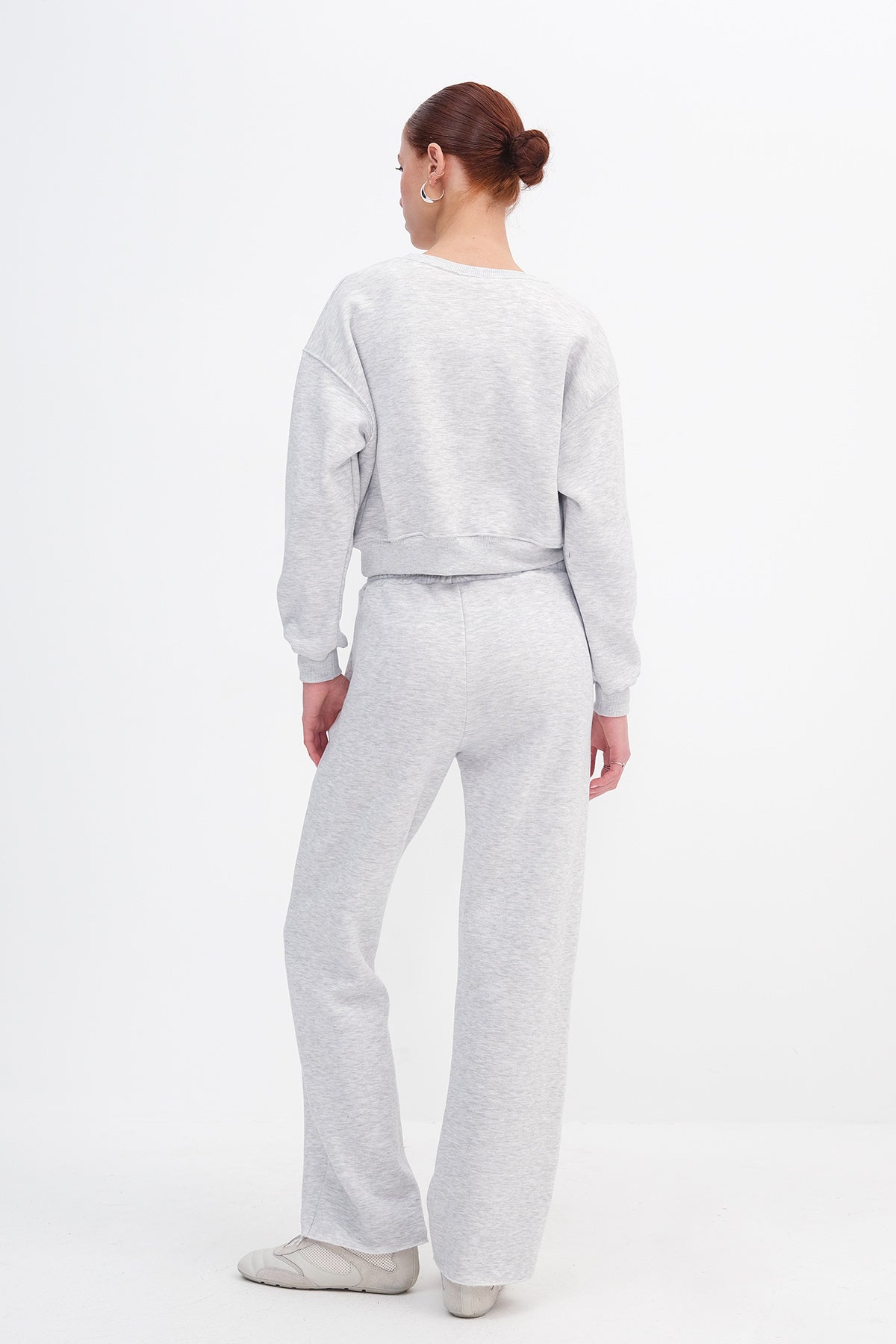 Snow-Melange_Fleece-Two-Piece-Set-addax