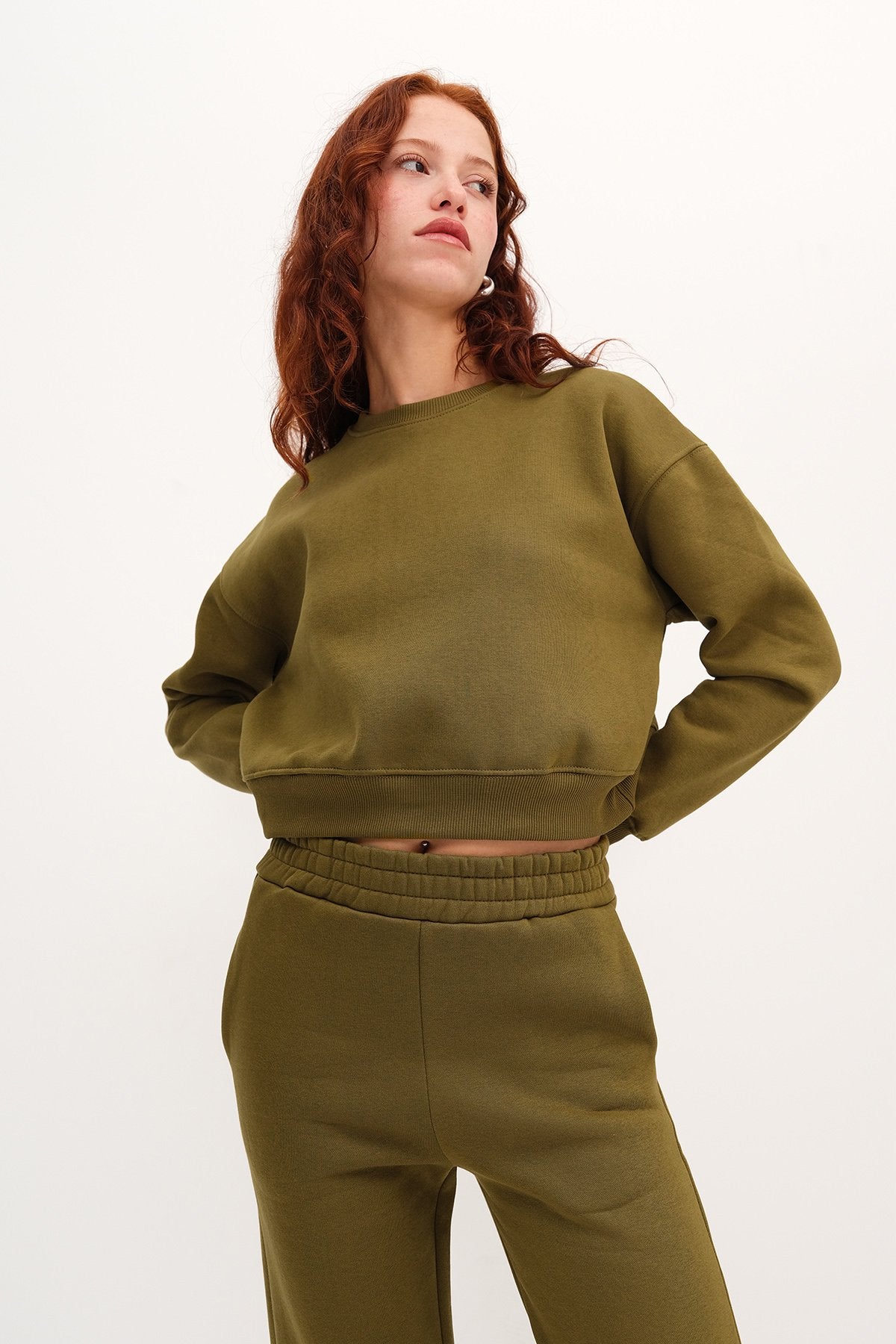 Olive_Fleece-Two-Piece-Set-addax