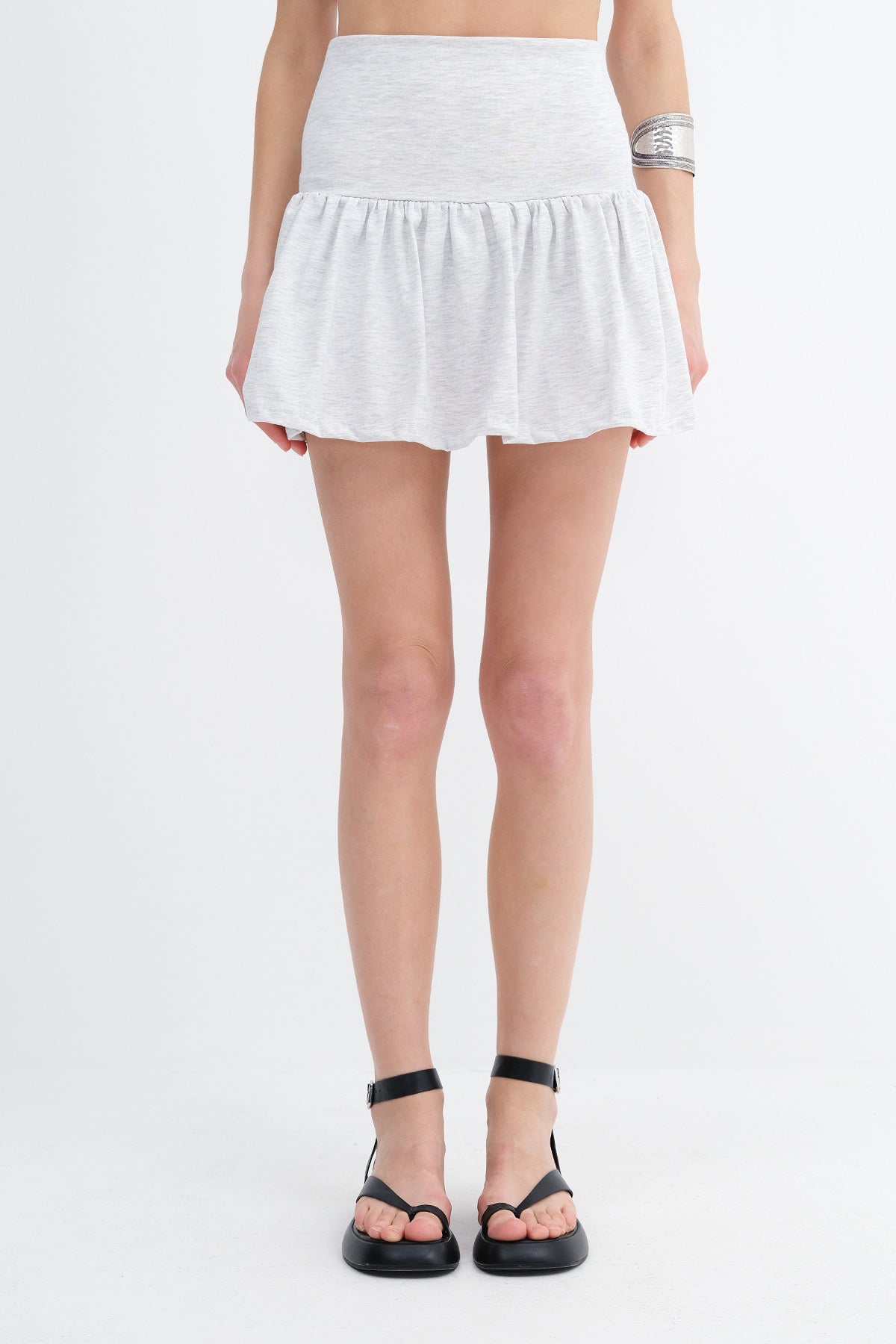 Snow-Melange_Foldable-Waist-Detail-Mini-Skirt-addax