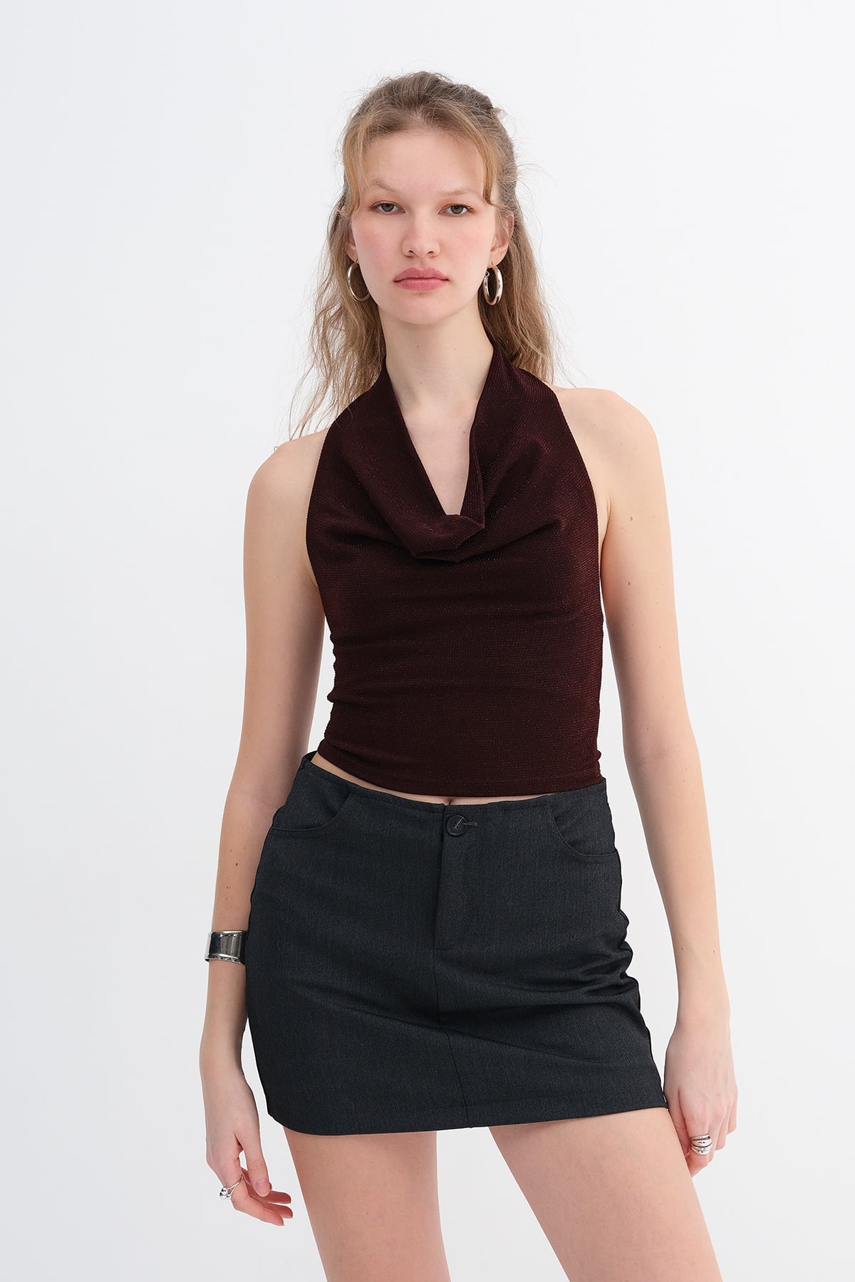 Brown_Halter-Neck-Blouse-addax
