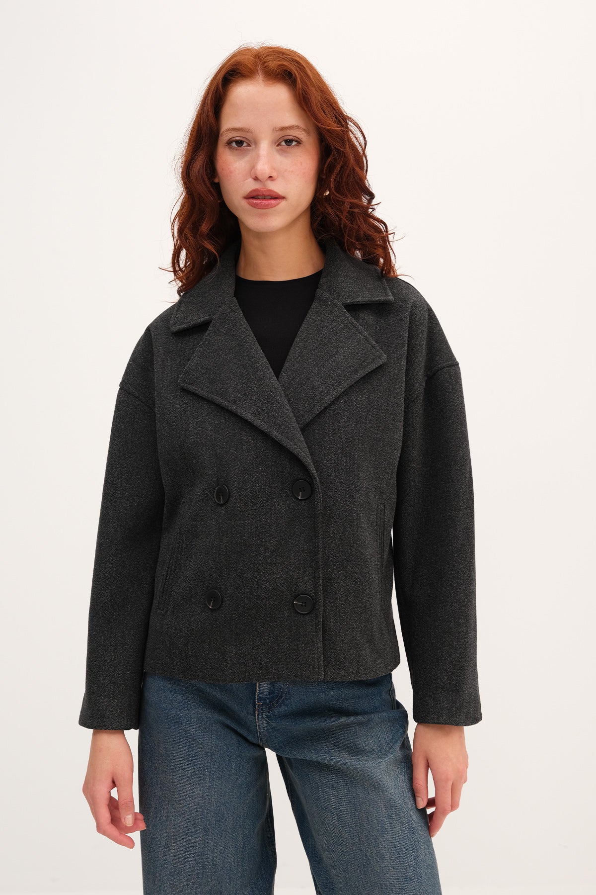 Buttoned Short Jacket