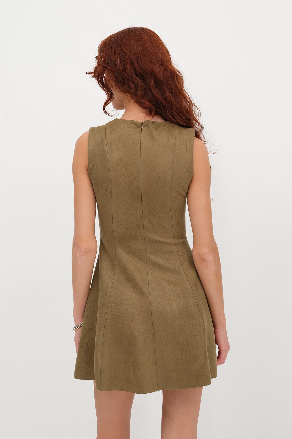 Khaki_Suede-Mini-Dress-addax