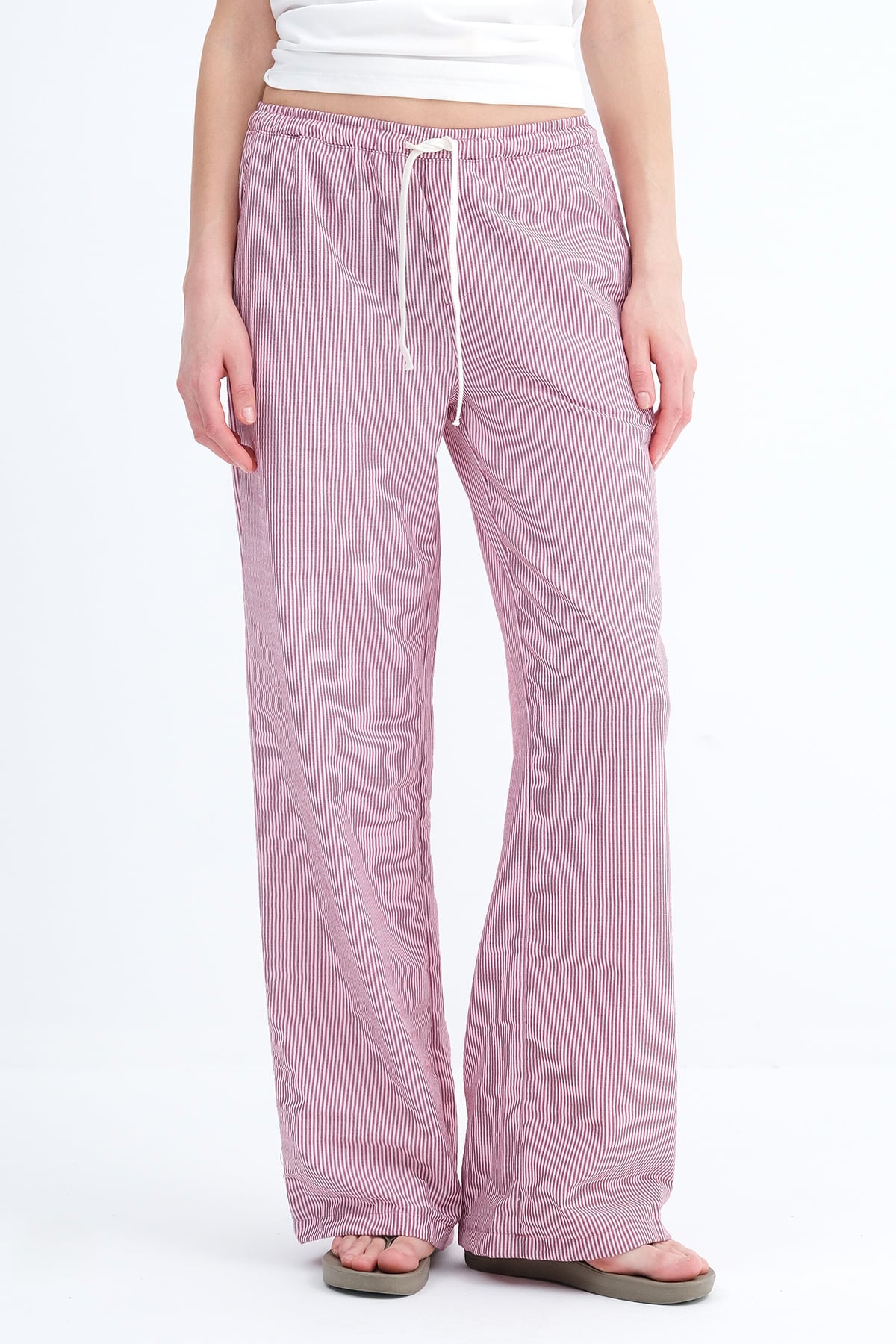 Burgundy_Striped-Wide-Leg-Pants-addax