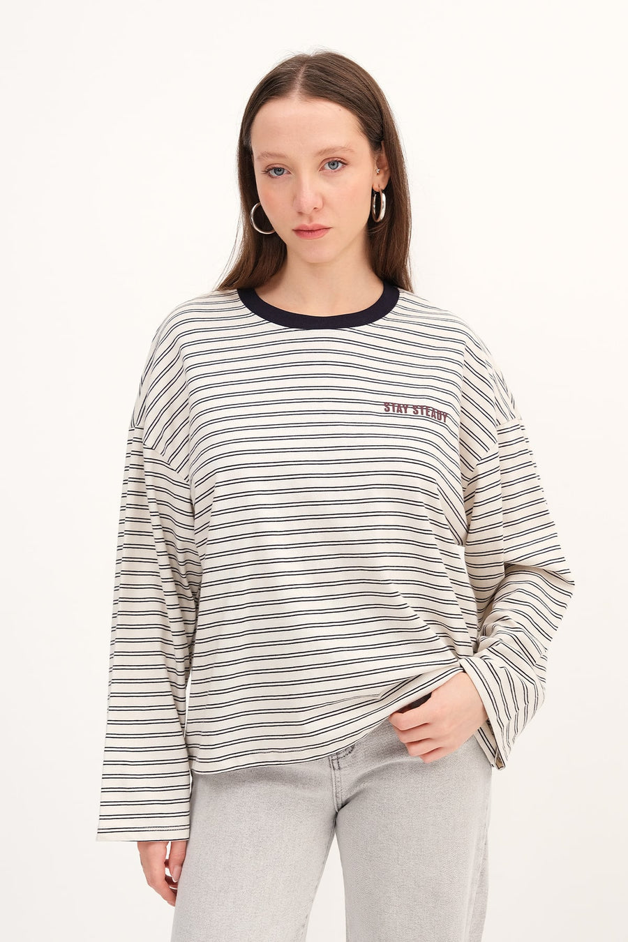 Night Blue---Beige_Striped-Long-Sleeve-T-Shirt-addax
