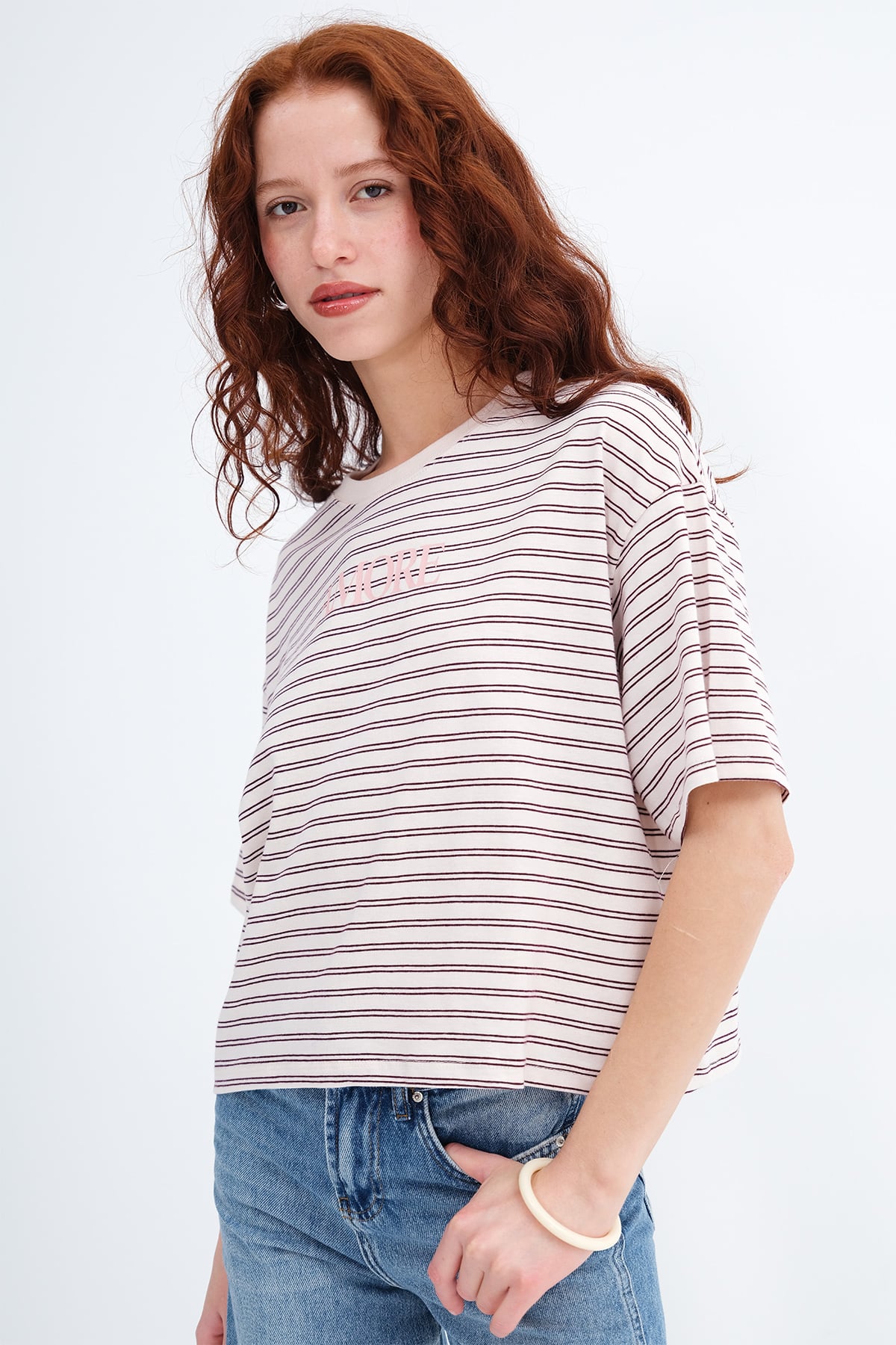 Beige---Burgundy_Striped-T-shirt-addax