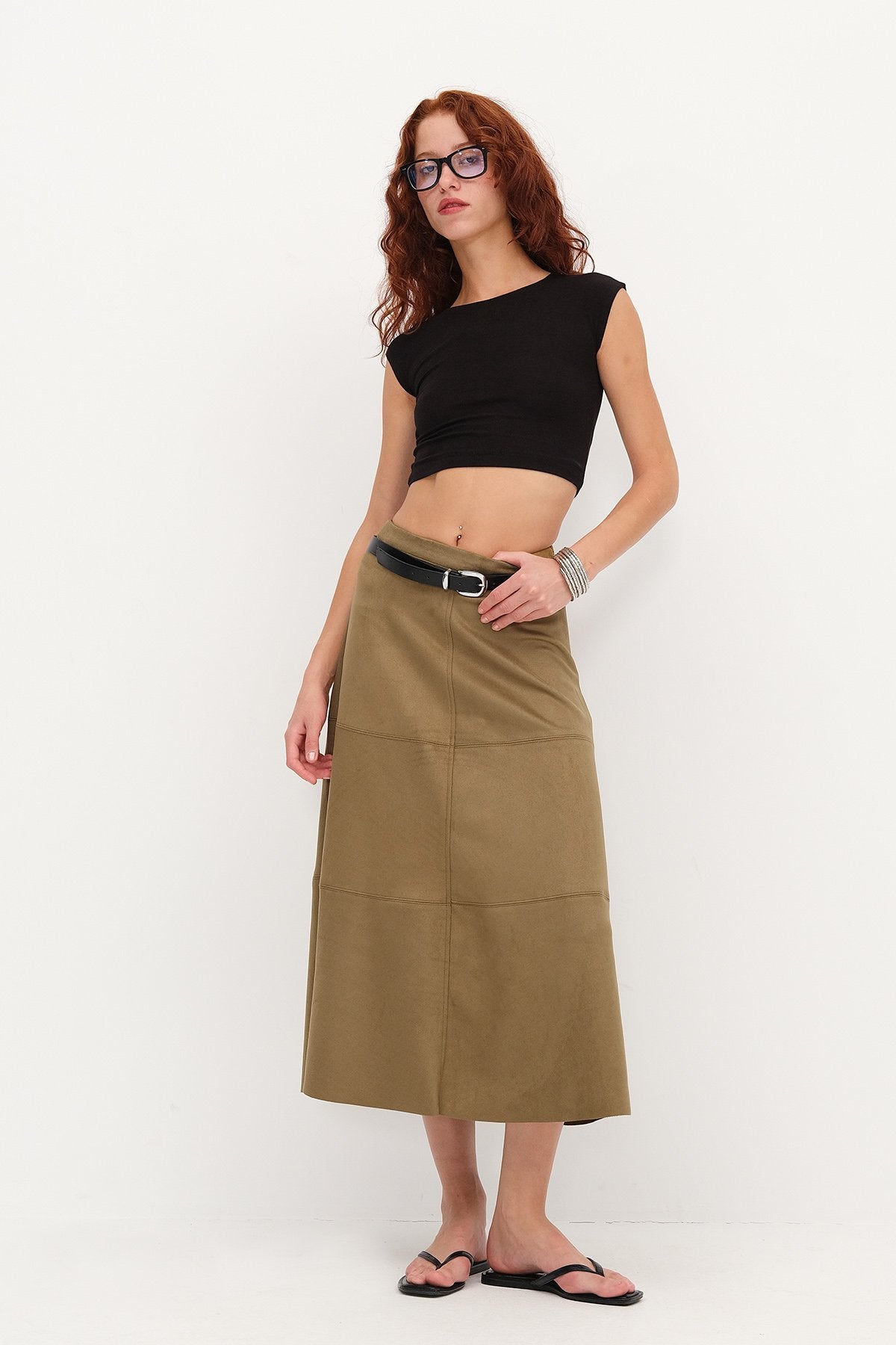 Khaki_Suede-Maxi-Skirt-addax