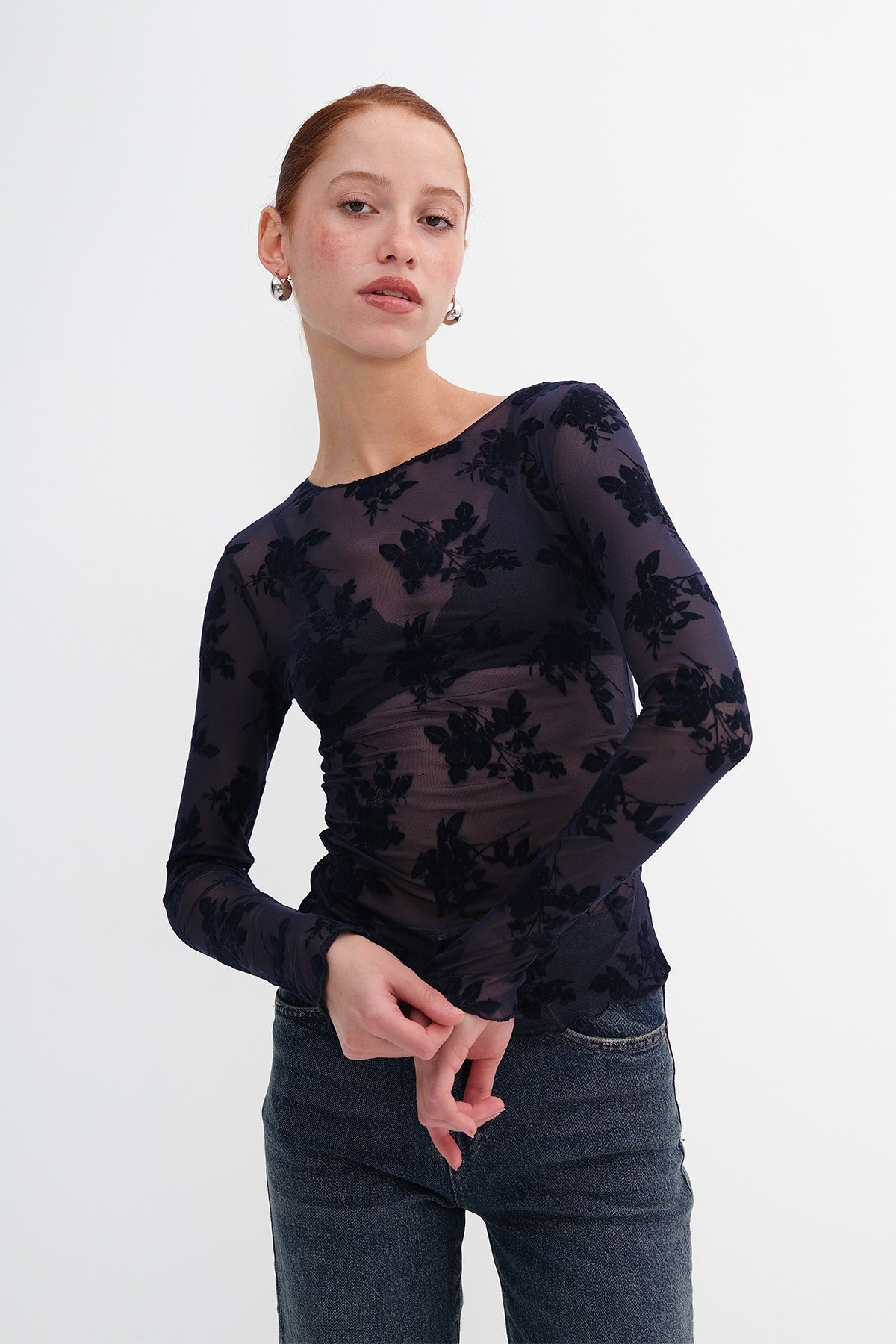 Night-Blue_Patterned-Blouse-addax