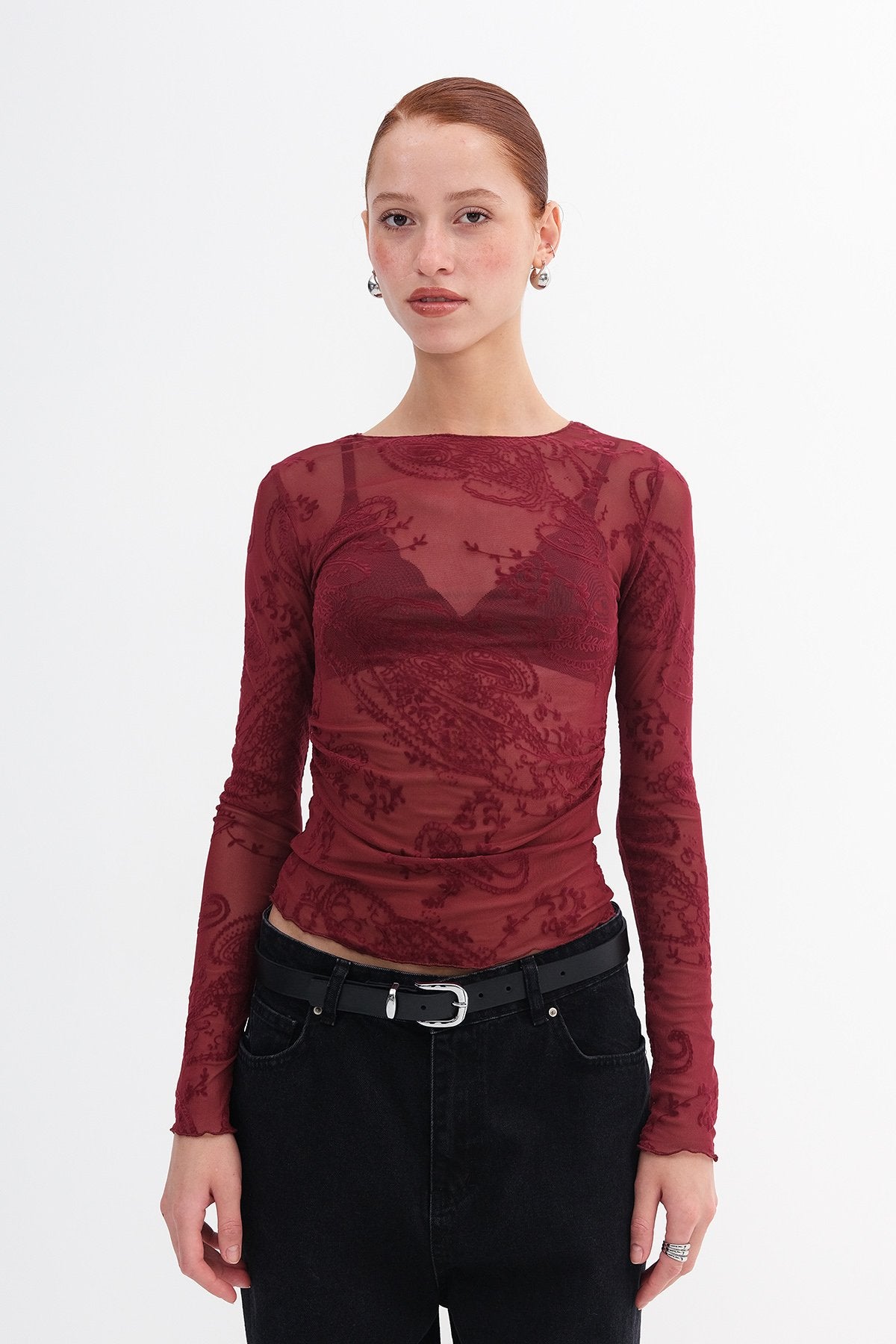 Burgundy_Patterned-Blouse-addax