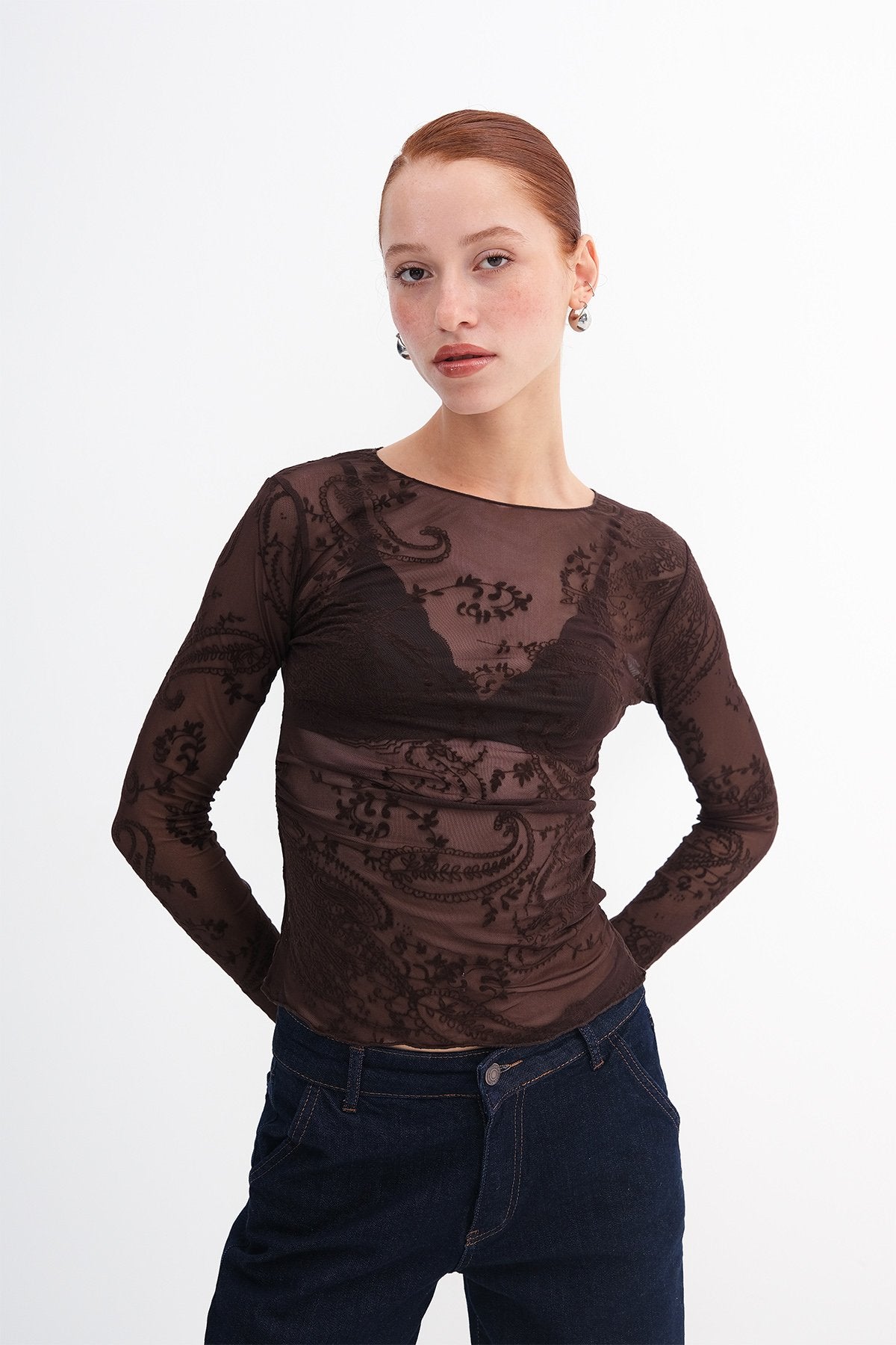 Bitter-Coffee_Patterned-Blouse-addax