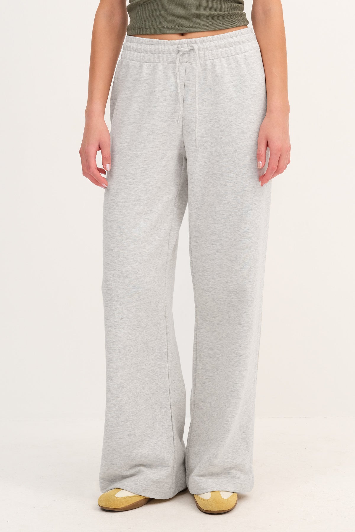 Snow-Melange_Elasticated-Waist-Wide-Leg-Joggers-addax