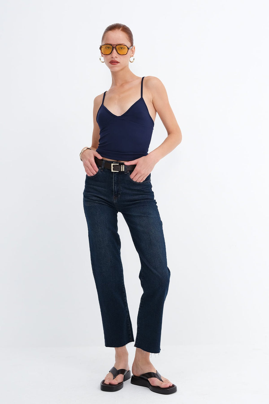 B.Tint_Straight-Leg-Jeans-with-Belt-addax