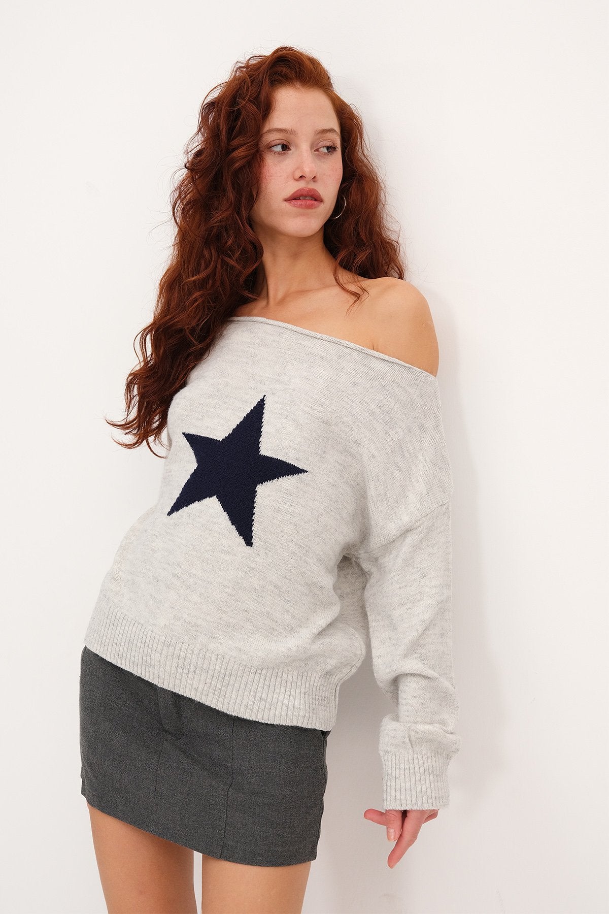 Snow-Melange_Star-Pattern-Knit-Sweater-addax