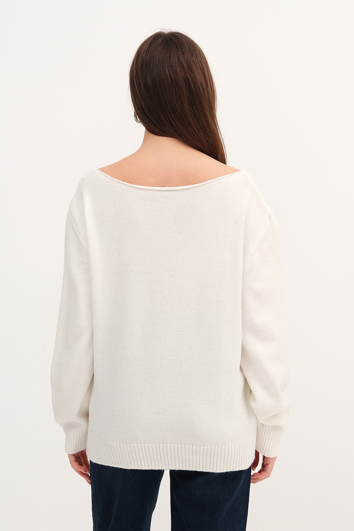 Ecru_Boat-Neck-Floral-Knit-Sweater-addax