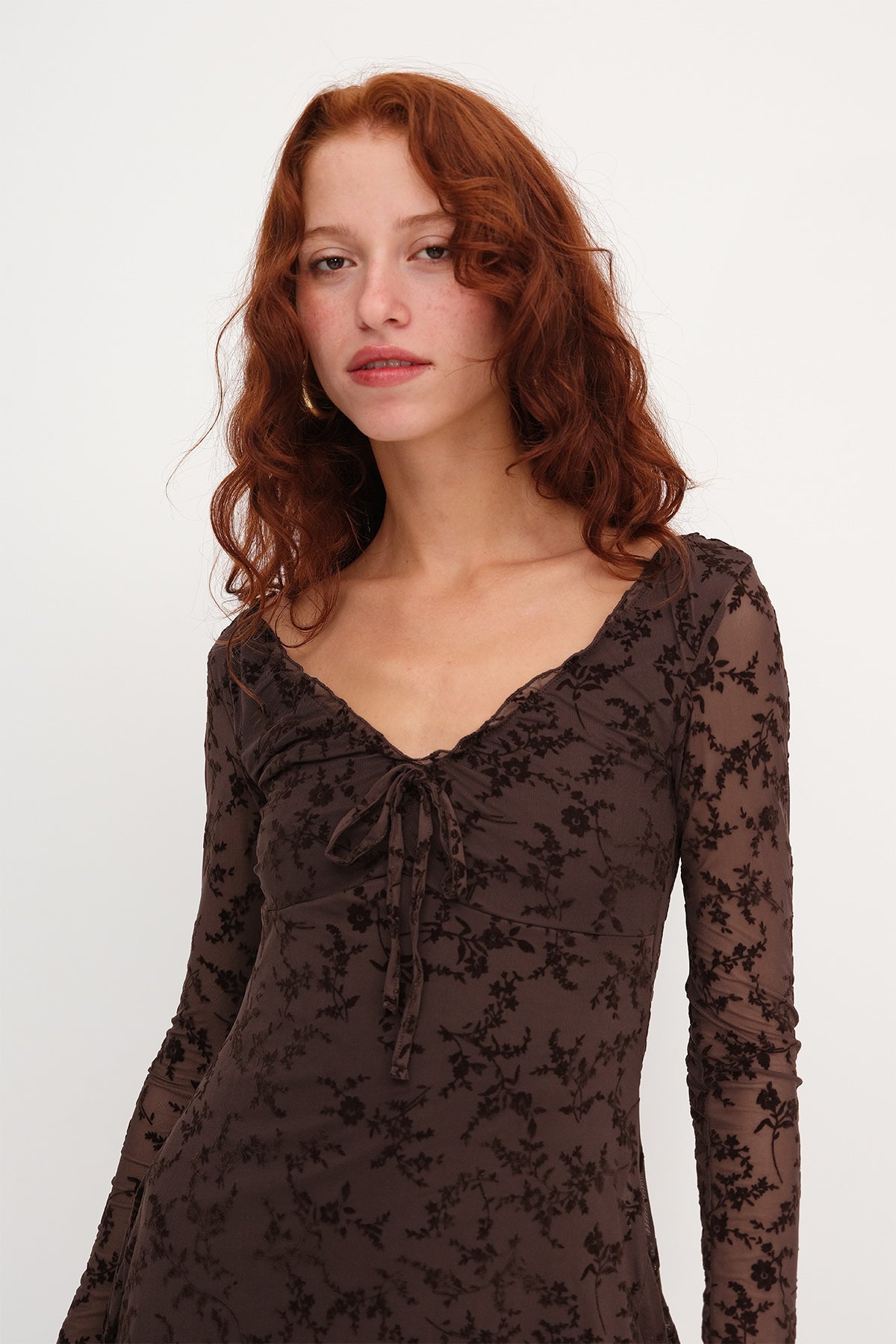 Soft-Brown_Patterned-Mini-Dress-addax