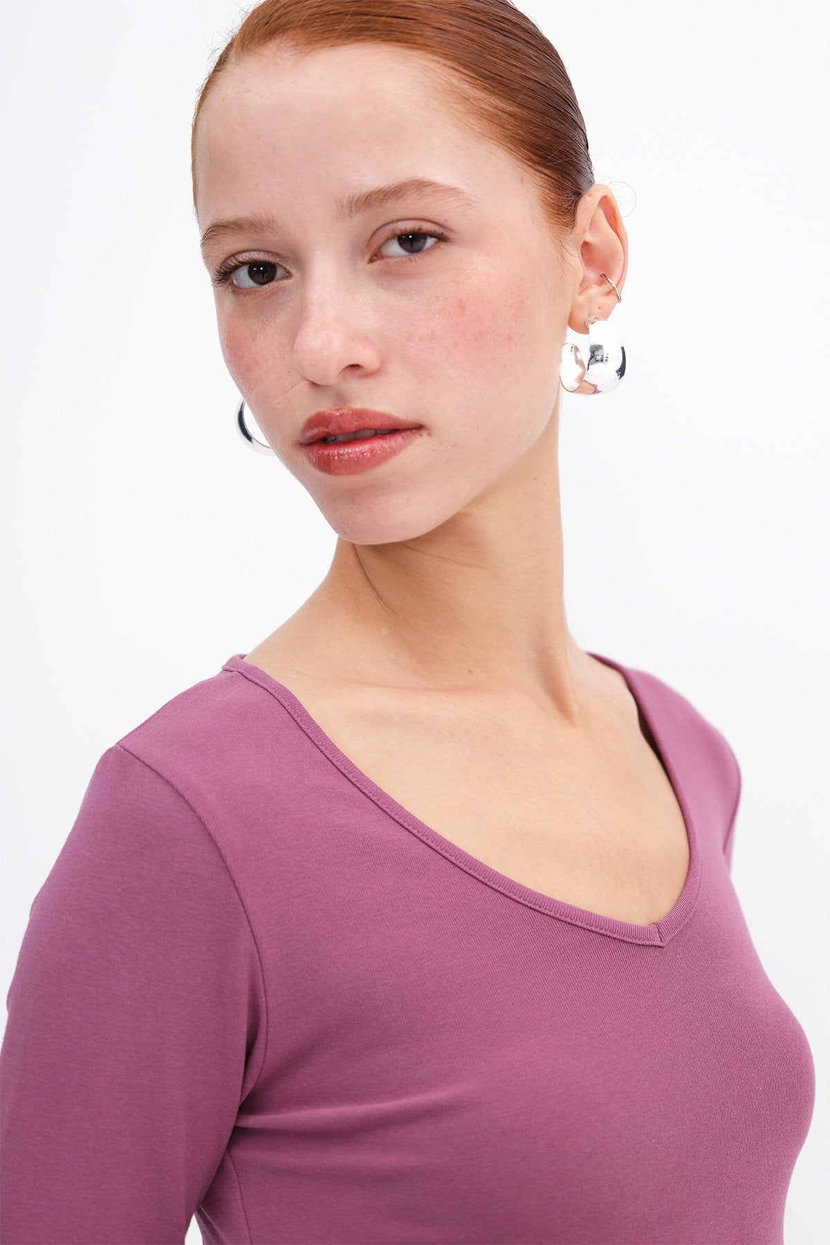 Light-Purple_V-Neck-Long-Sleeve-Basic-Blouse-addax