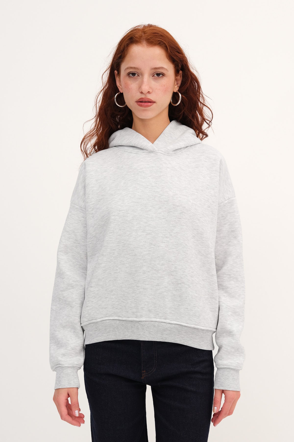 Snow-Melange_Hooded-Brushed-Sweatshirt-addax