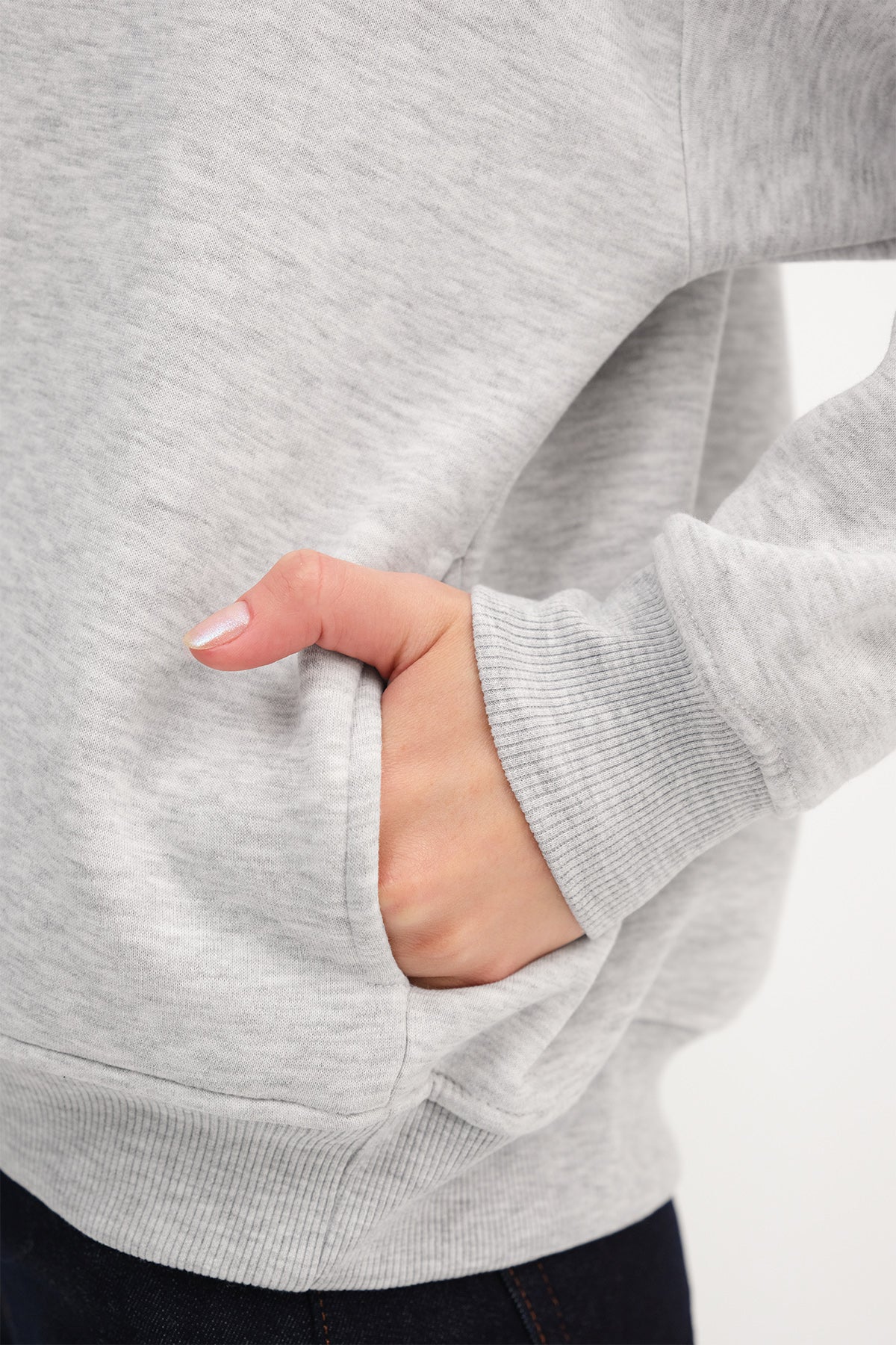 Snow-Melange_Hooded-Brushed-Sweatshirt-addax