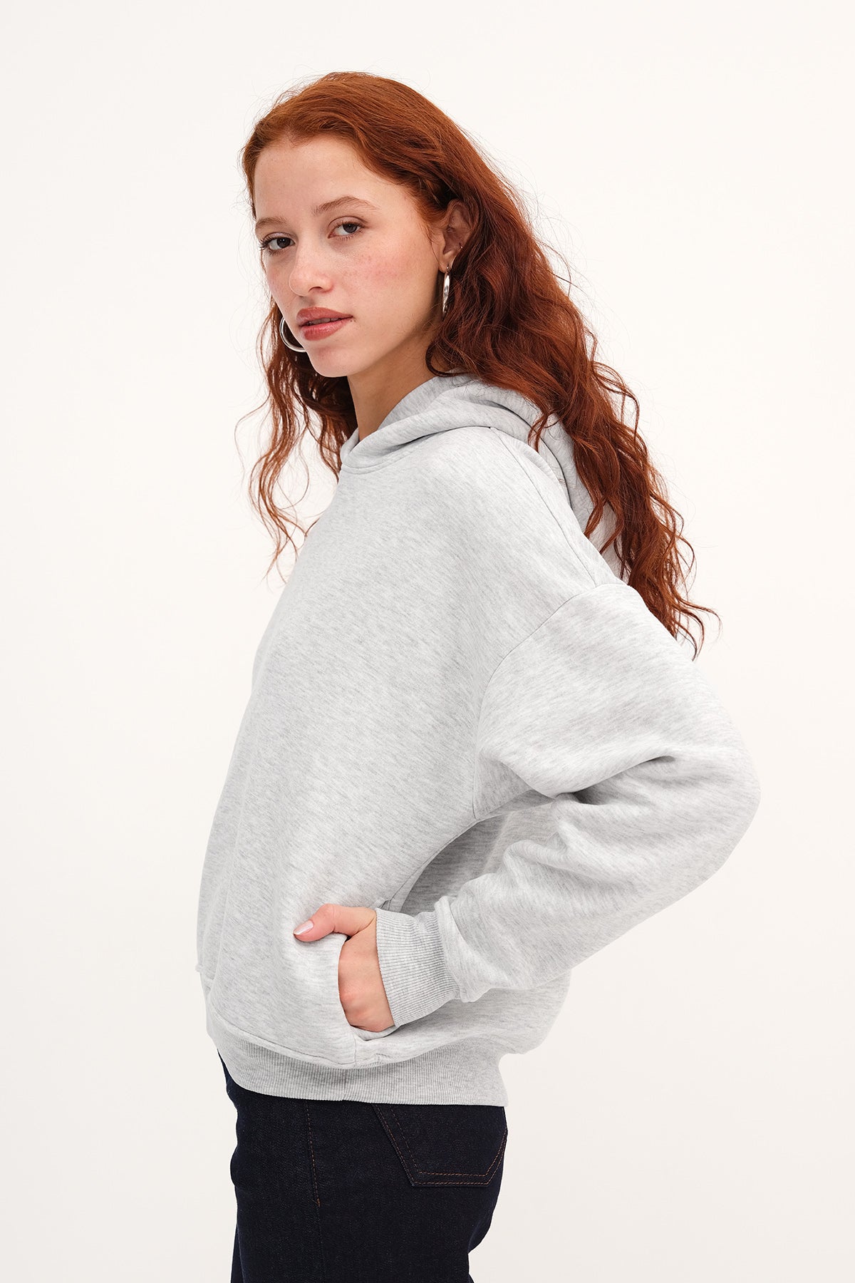 Snow-Melange_Hooded-Brushed-Sweatshirt-addax