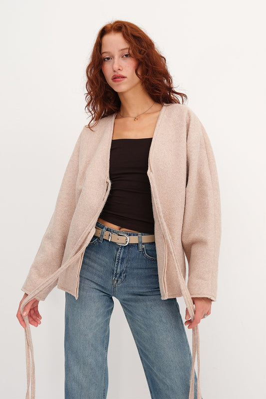 Ecru_Front-Tie-Jacket-addax