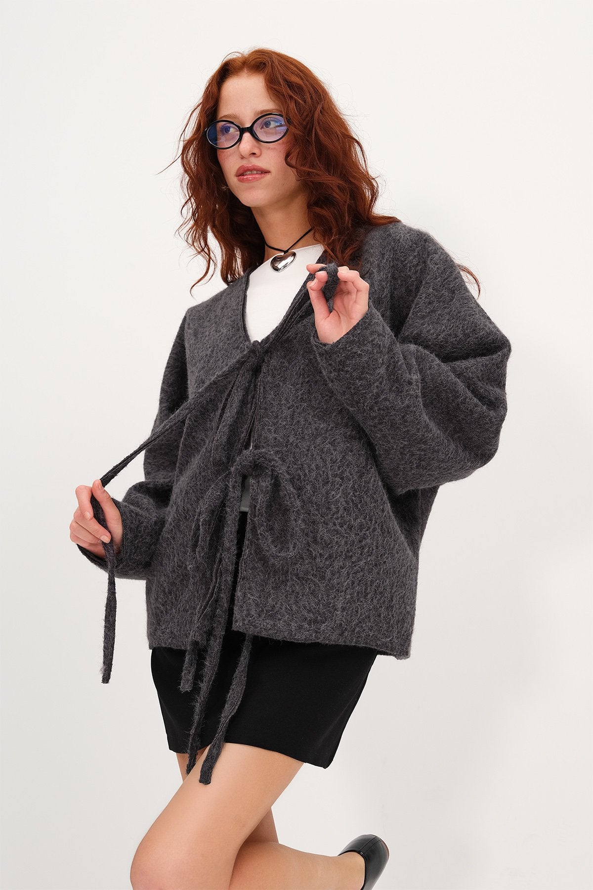 Grey-Melange_Front-Tie-Jacket-addax