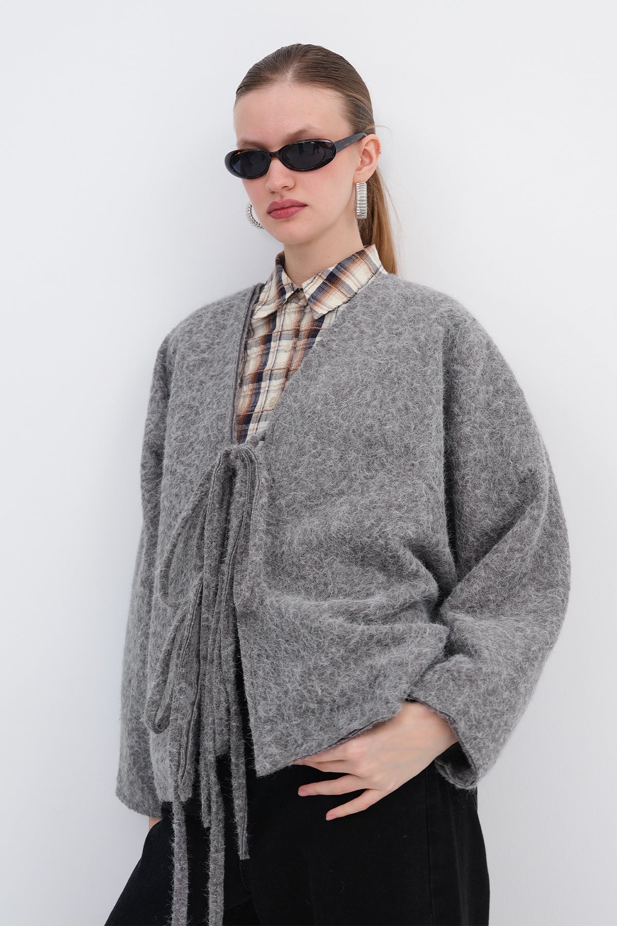 Snow-Melange_Front-Tie-Jacket-addax