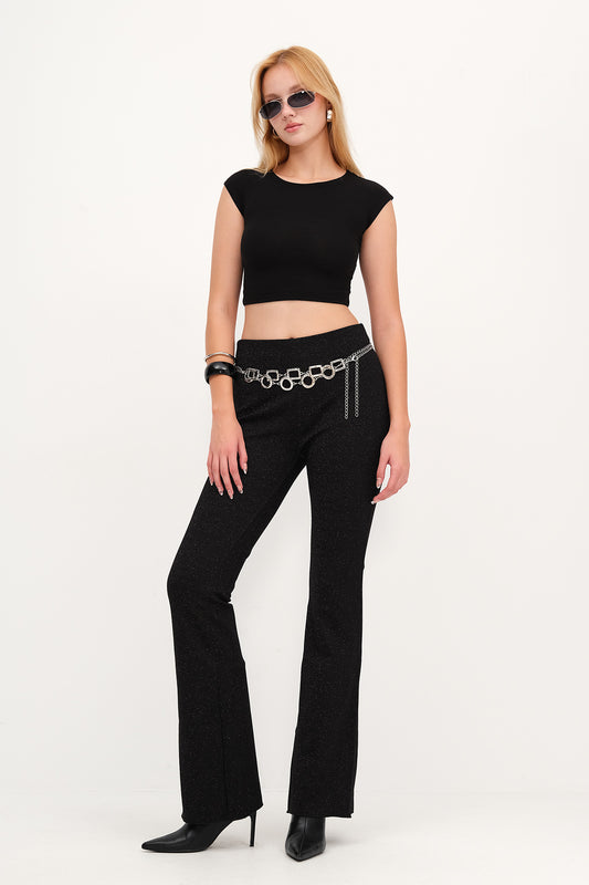 Black_Shiny-Flared-Legging-addax