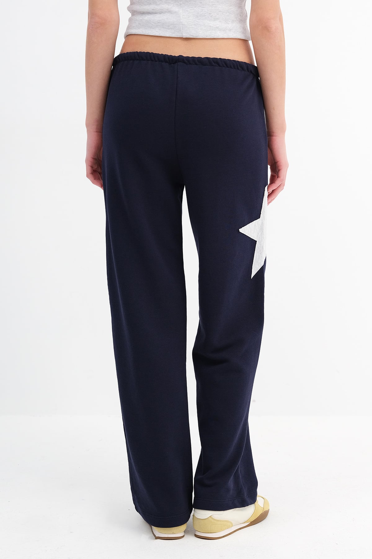 Night-Blue_Star-Pattern-Sweatpants-addax