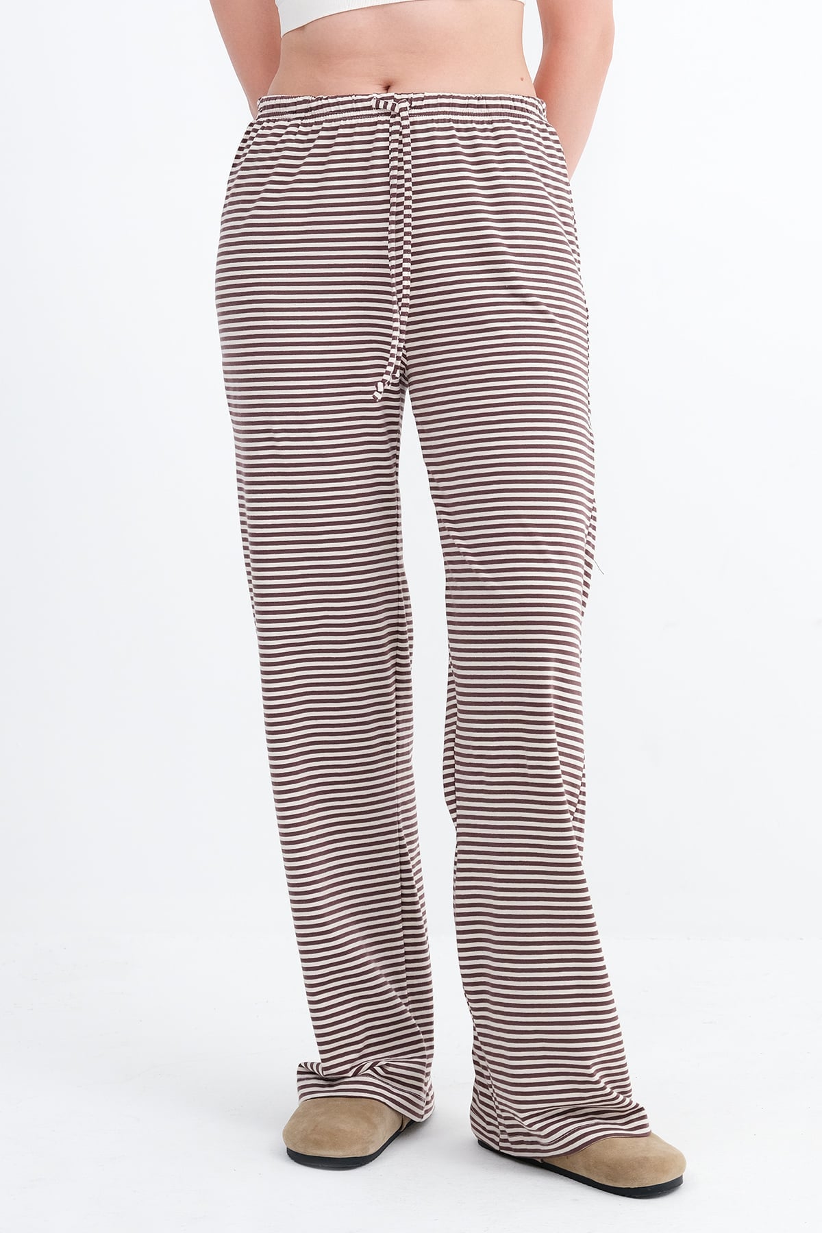 Brown---Ecru_Striped-Wide-Leg-Joggers-addax