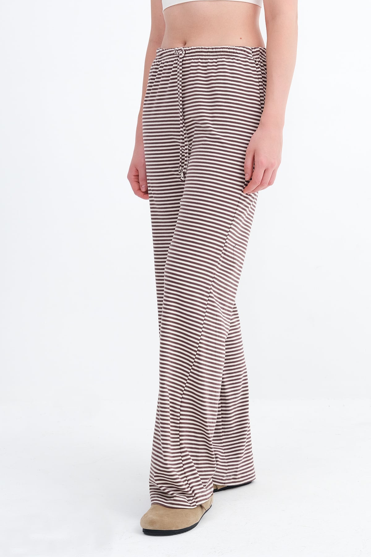 Brown---Ecru_Striped-Wide-Leg-Joggers-addax