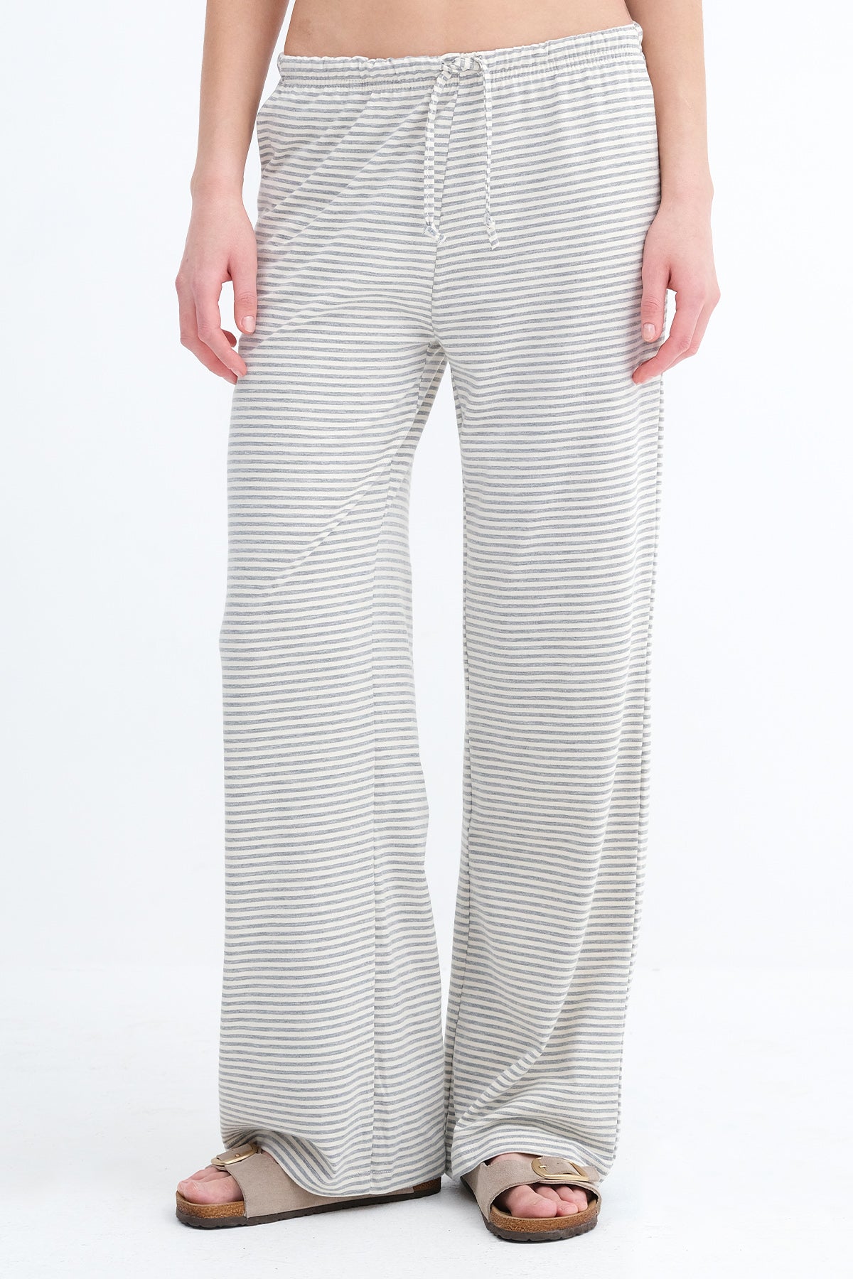 Grey-Beige_Striped-Wide-Leg-Joggers-addax