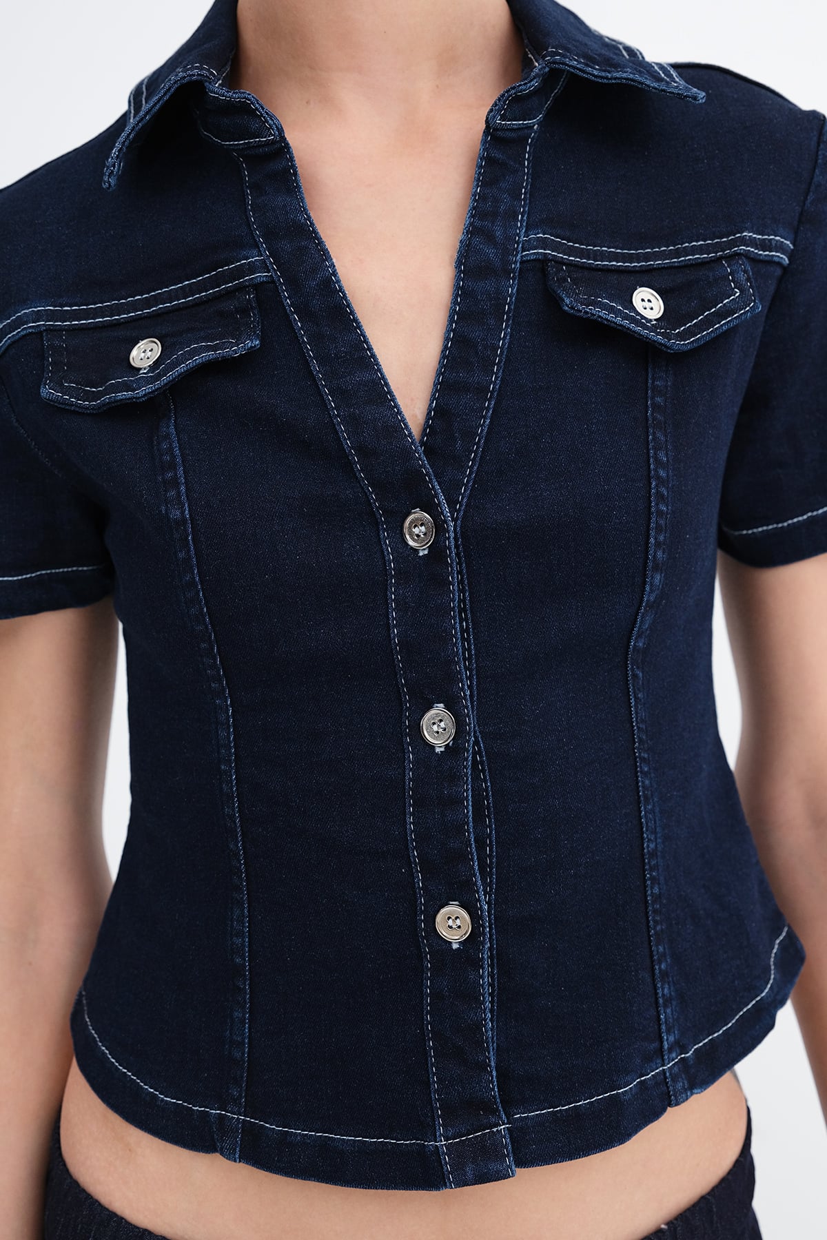 Dark-Blue_Short-Sleeve-Denim-Shirt-addax
