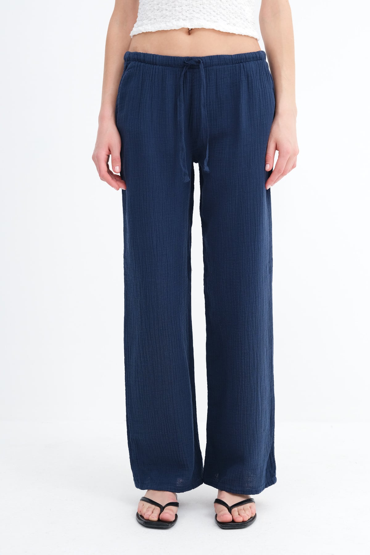Dark-Night-Blue_Waist-Tie-Pants-addax