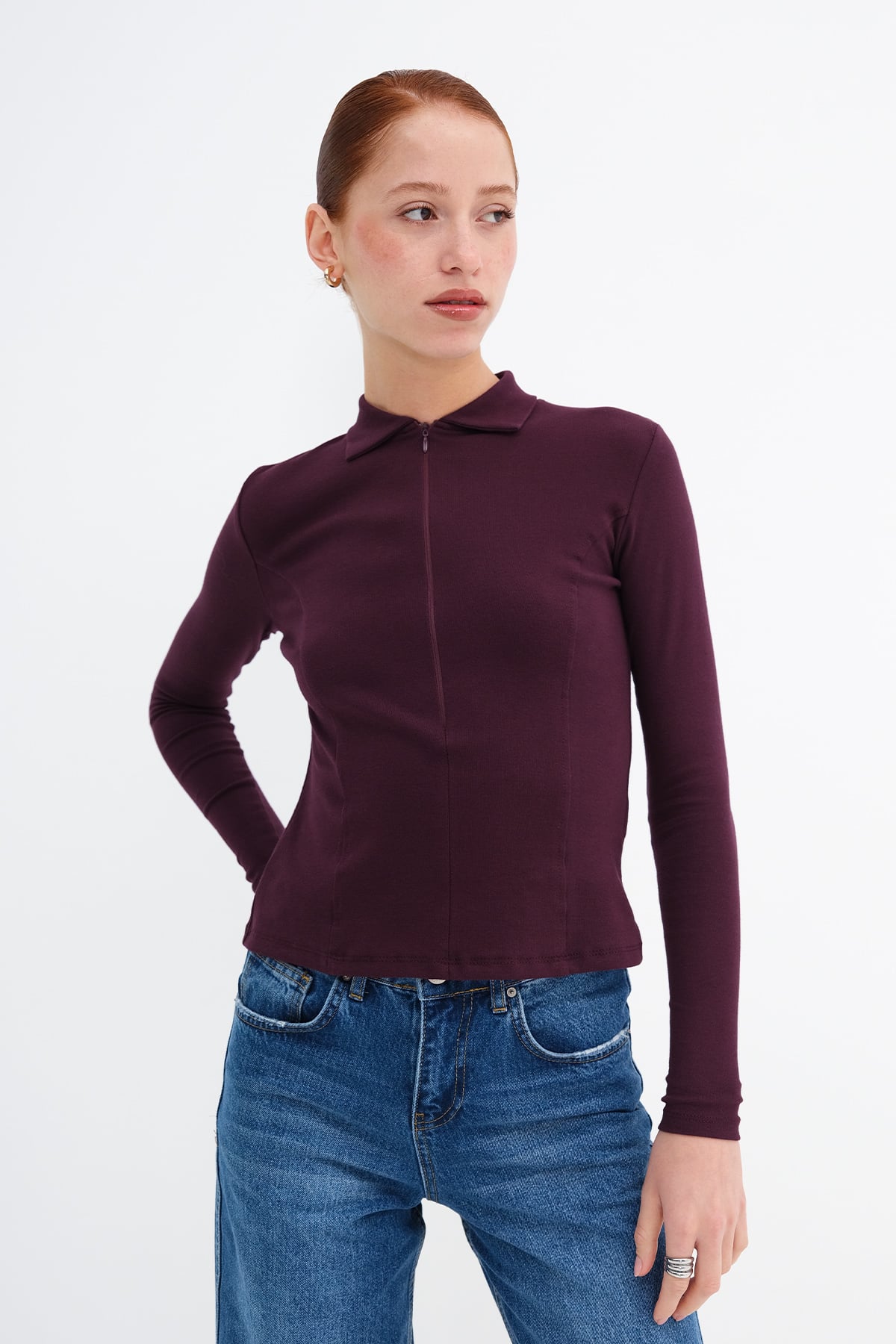 Gardenia_Zip-Up-Polo-Neck-Blouse-addax