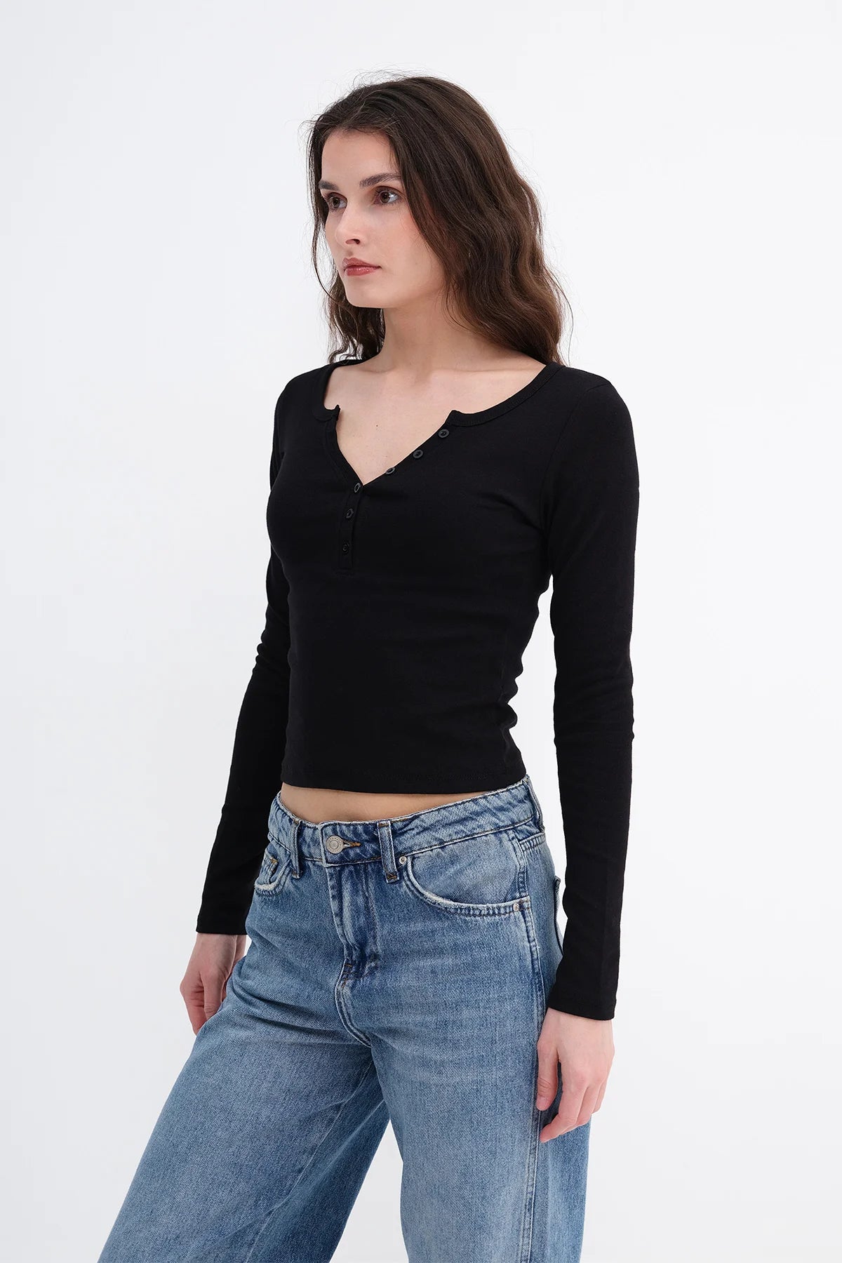 Black_Buttoned-Collar-Blouse-addax