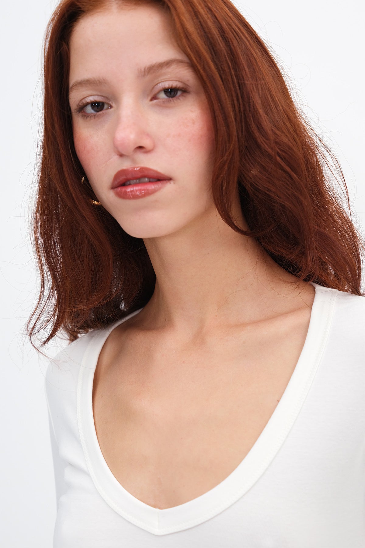 Ecru_V-Neck-Basic-Blouse-addax