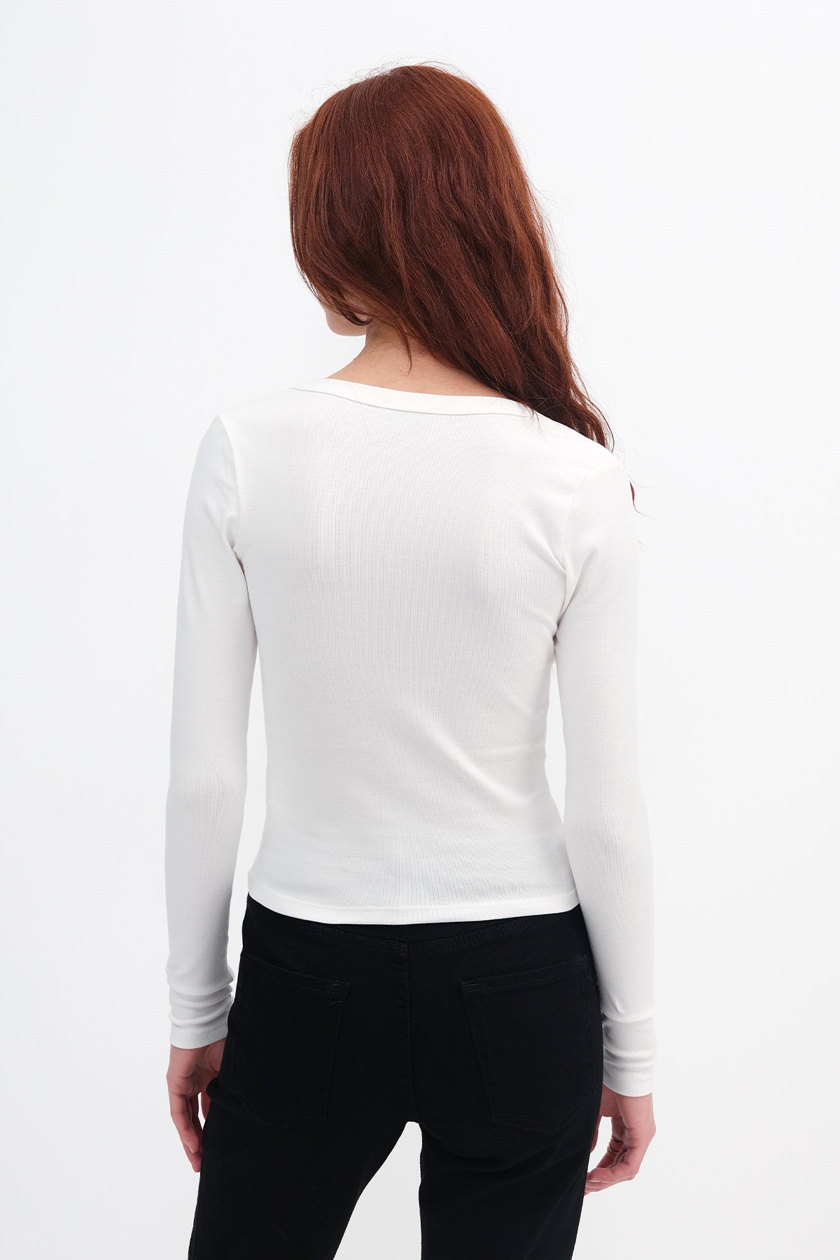 Ecru_V-Neck-Basic-Blouse-addax