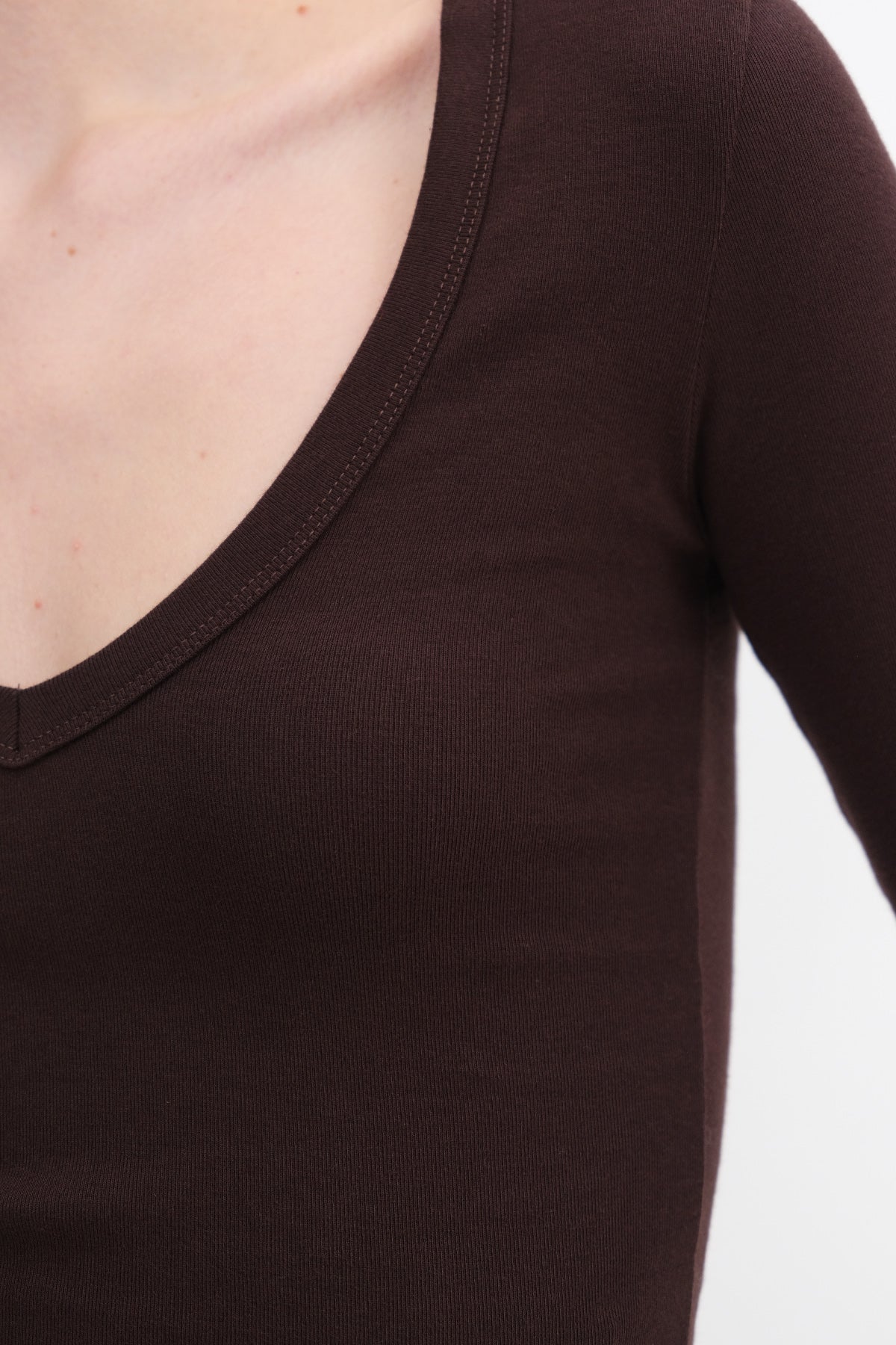 Bitter-Coffee_V-Neck-Basic-Blouse-addax