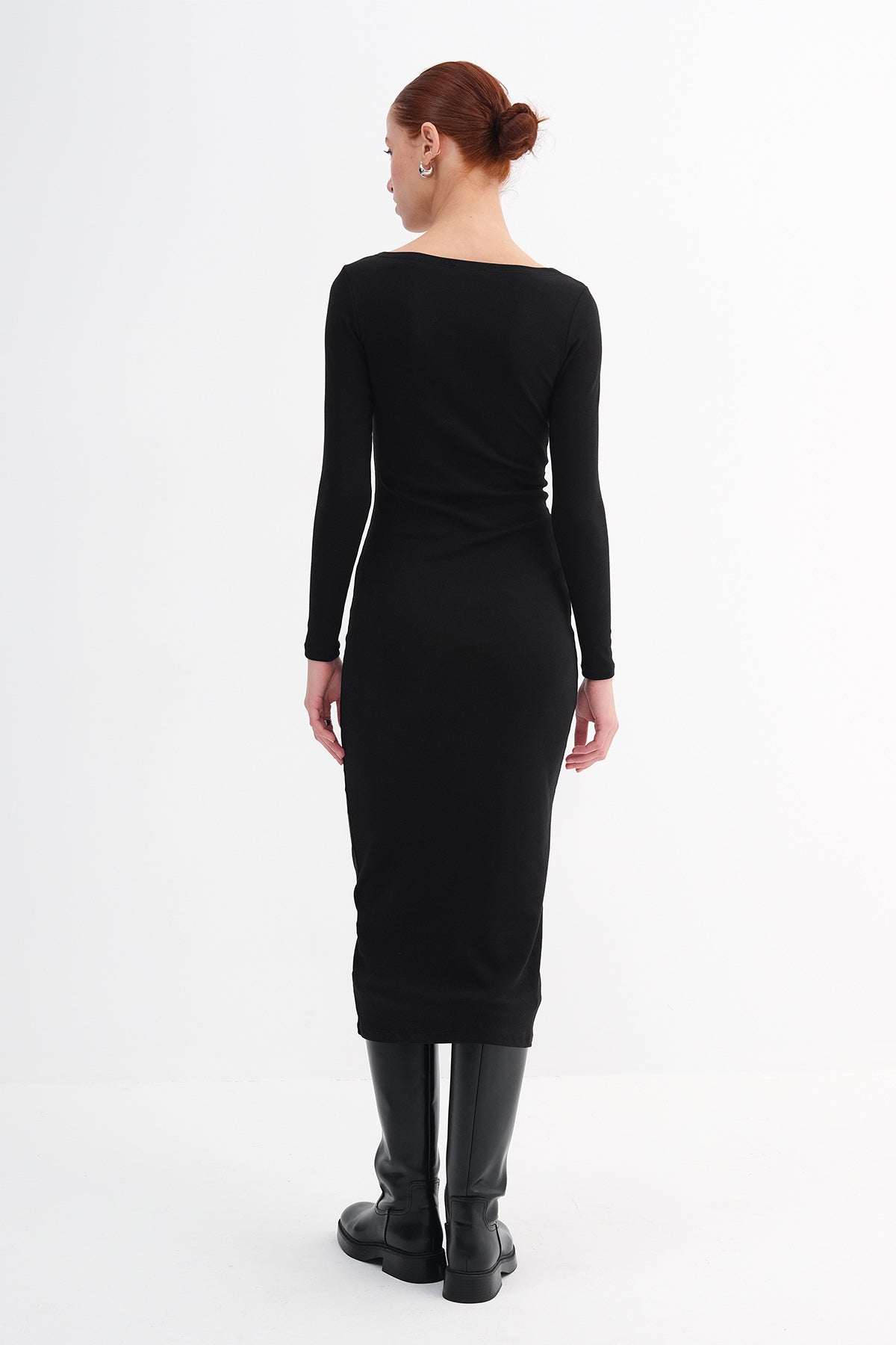 Black_Basic-Midi-Dress-addax