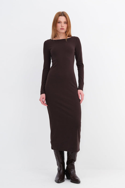 Bitter-Coffee_Basic-Midi-Dress-addax