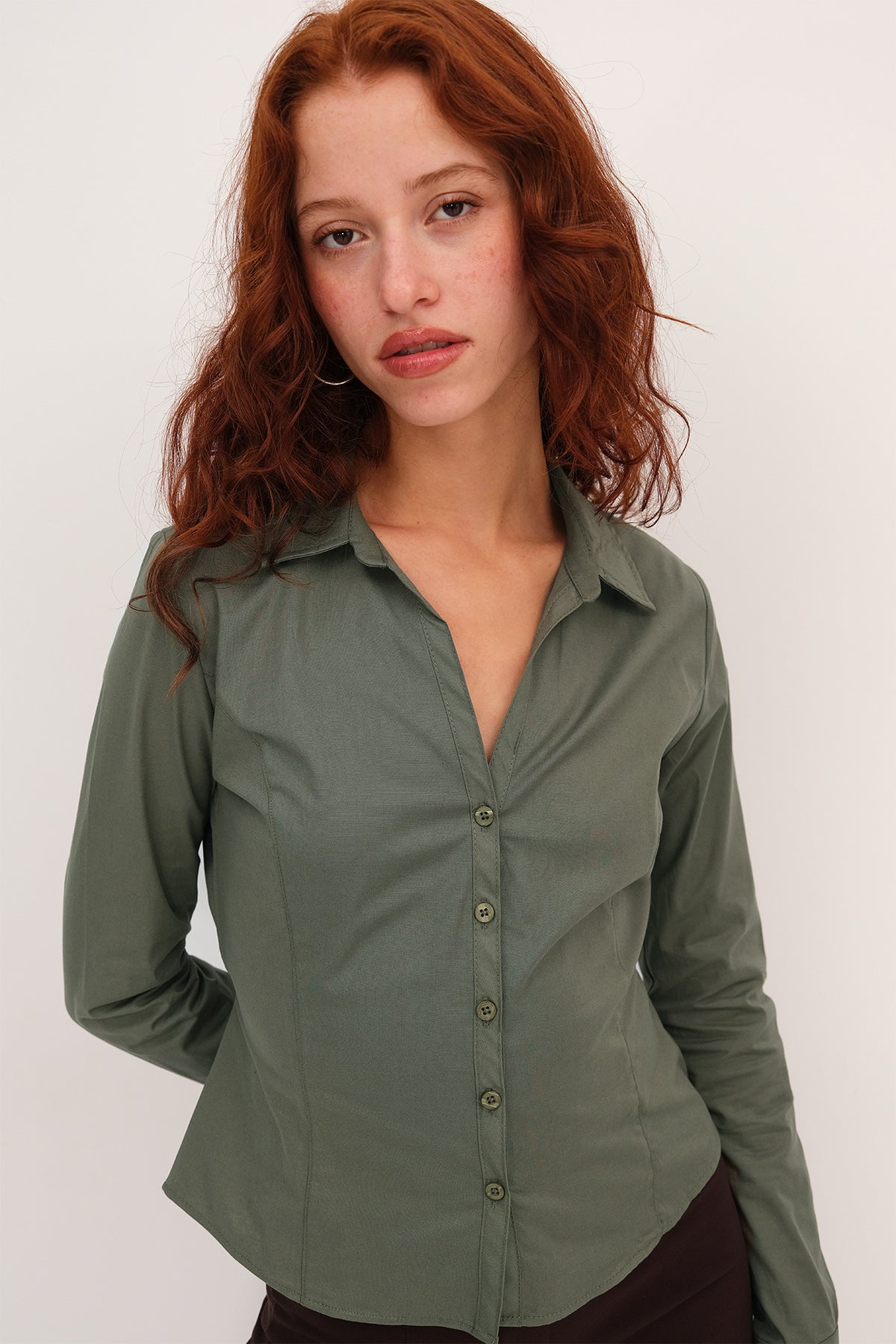 Khaki_Tie-Detail-Shirt-addax