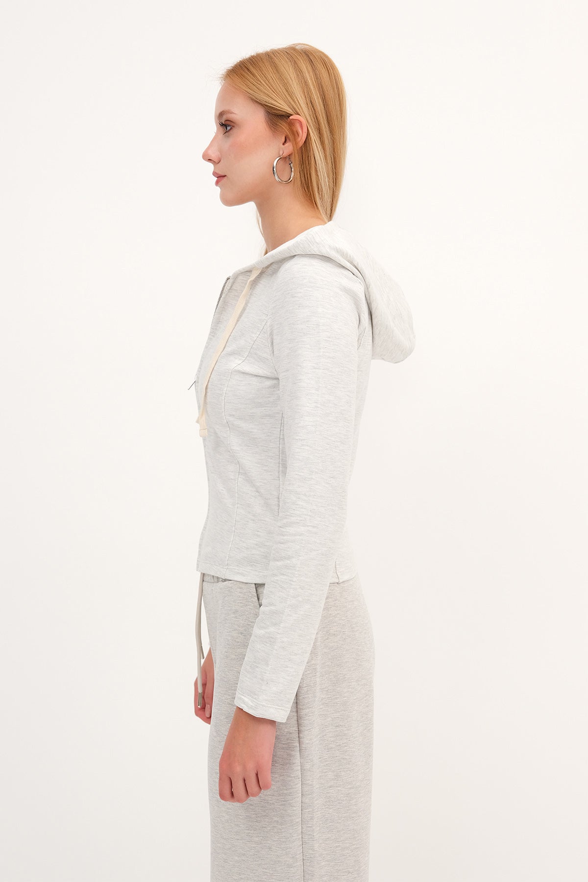 Grey-Melange_Long-Sleeve-Zip-Up-Cardigan-addax