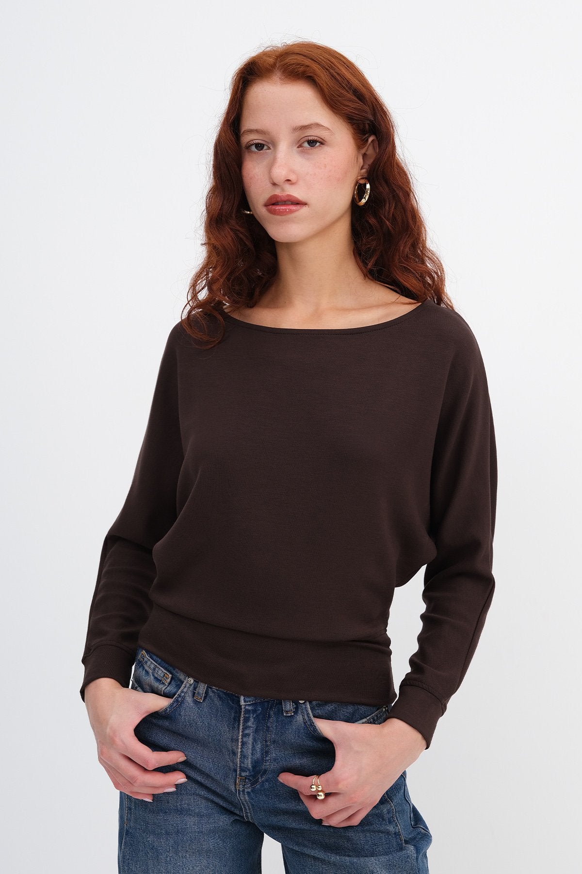 Brown_Boat-Neck-Sweatshirt-addax