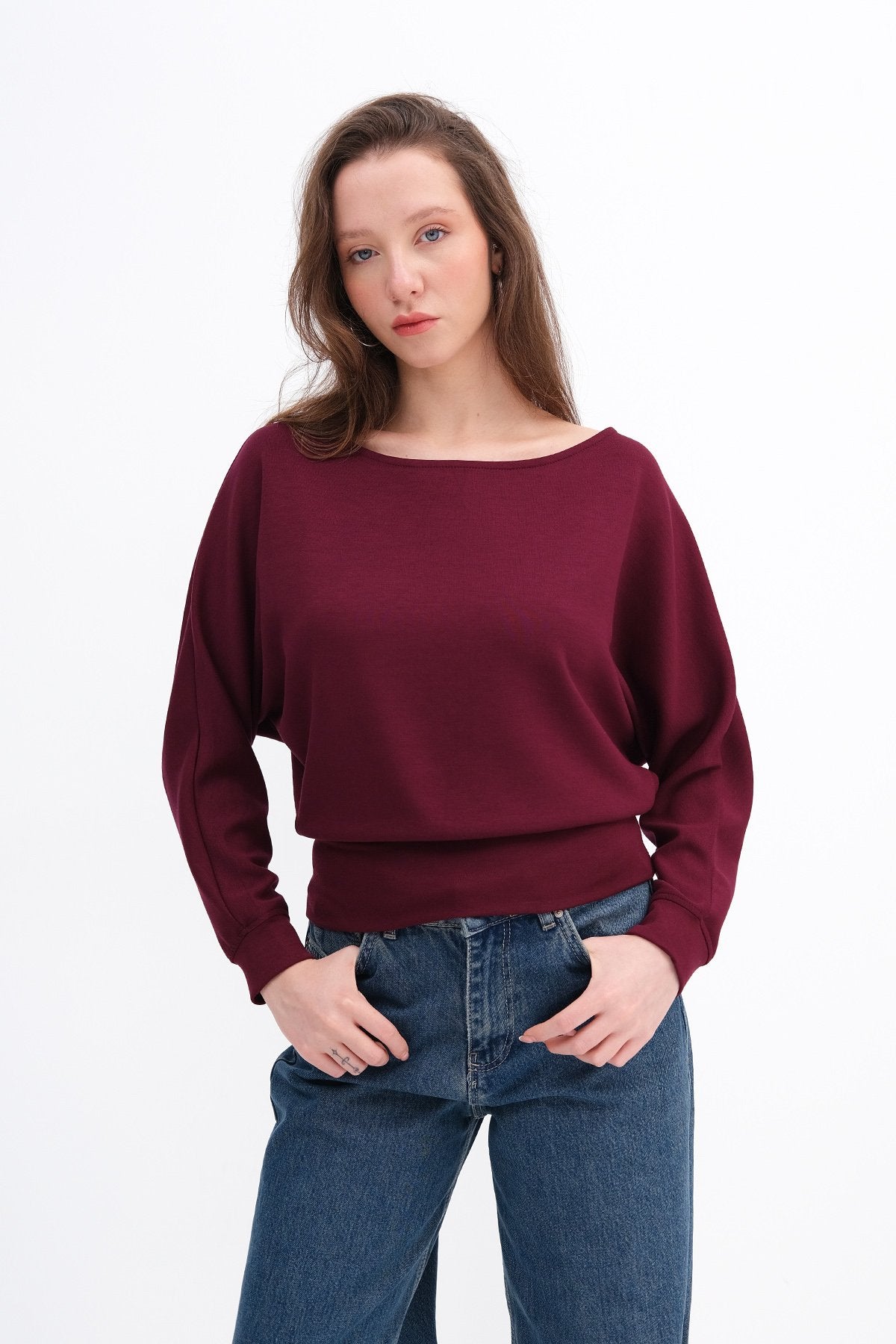 Burgundy_Boat-Neck-Sweatshirt-addax