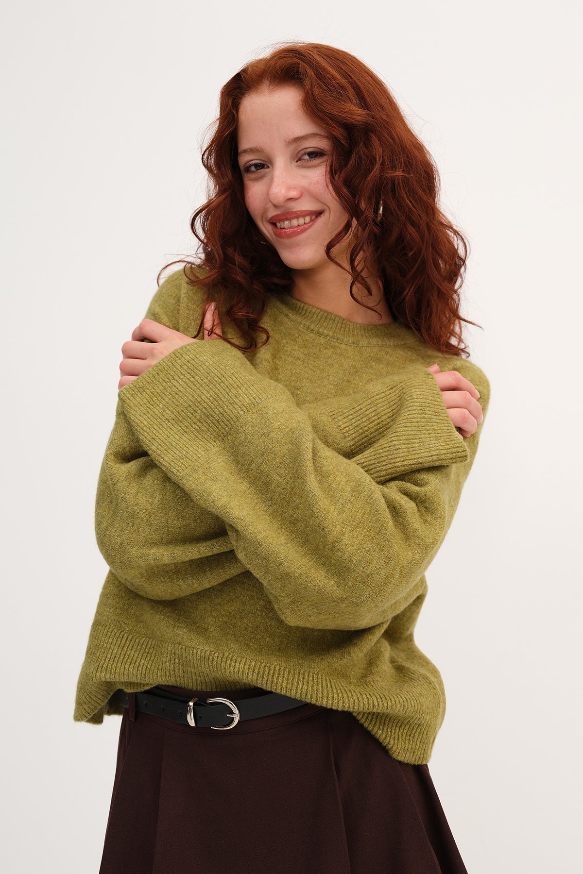 Olive_Crew-Neck-Knit-Jumper-addax