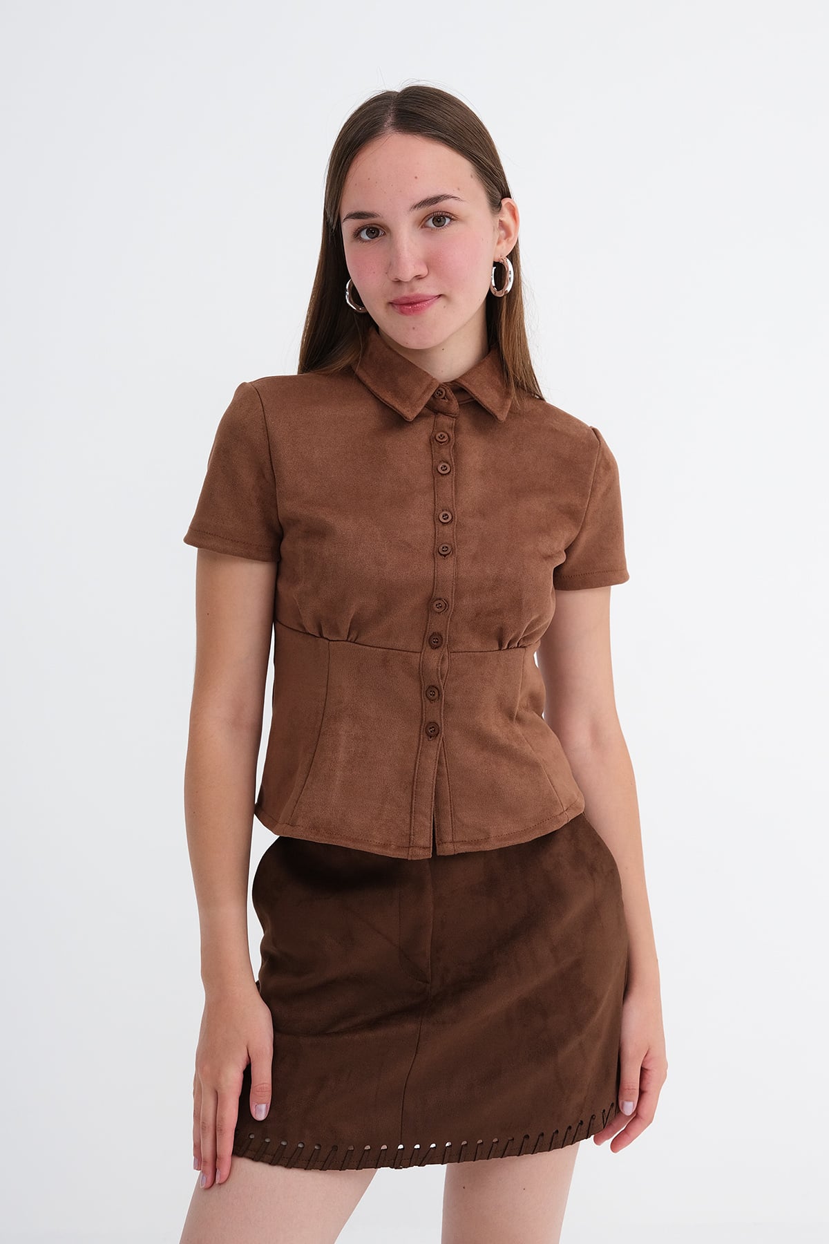 Ginger_Short-Sleeve-Button-Up-Suede-Shirt-addax