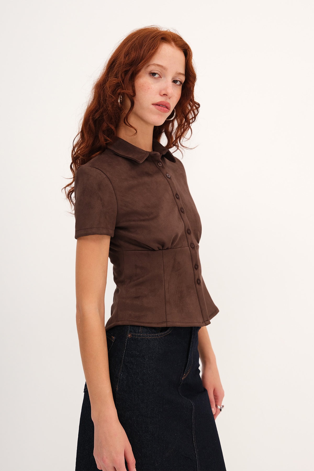 Bitter-Coffee_Short-Sleeve-Button-Up-Suede-Shirt-addax