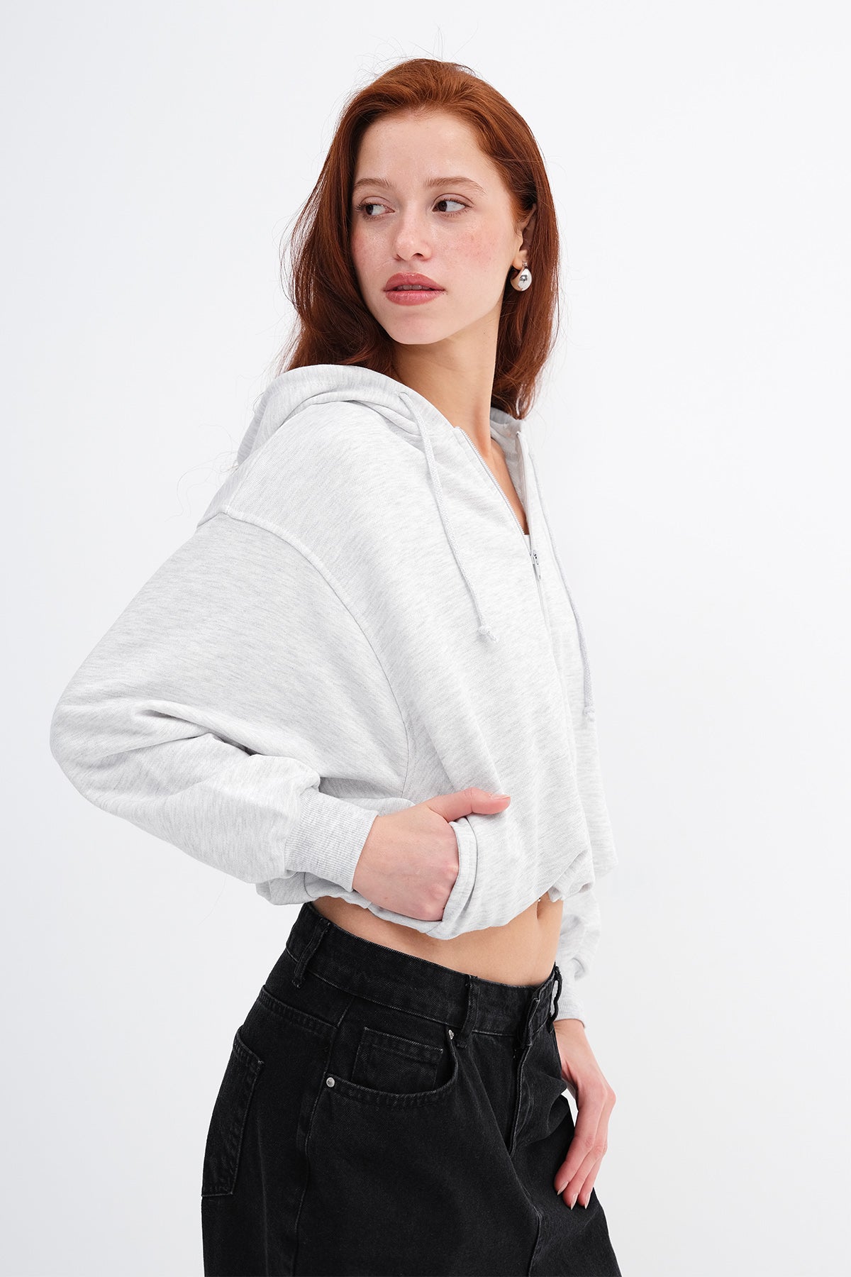 Back Print Hooded Sweatshirt