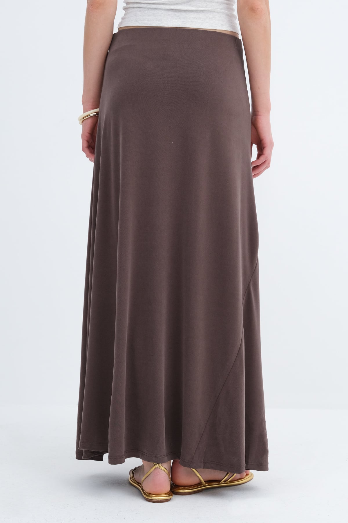Brown_Modal-Long-Skirt-addax